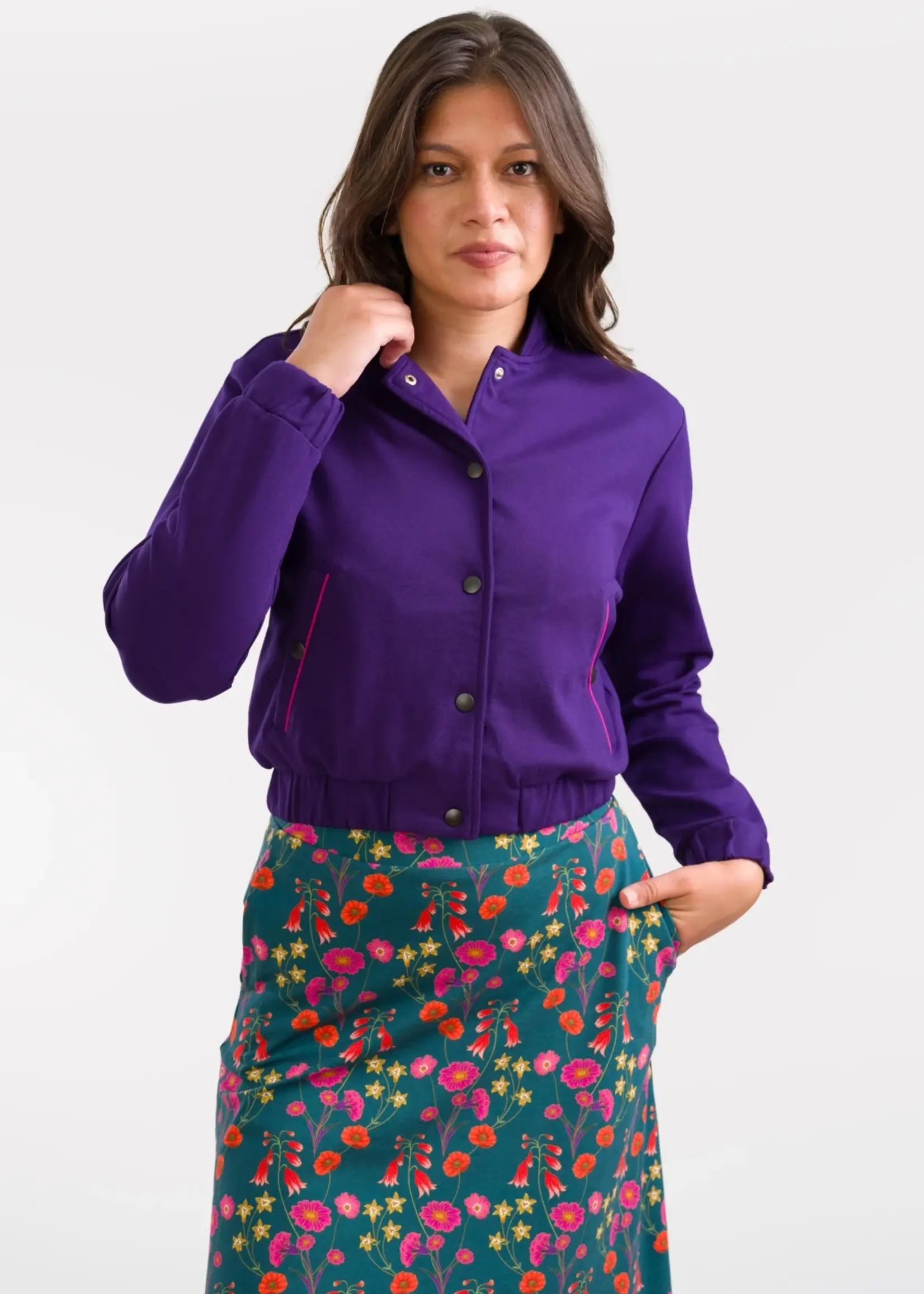 LaLamour Billie Jacket Punta Di Roma Parachute Purple