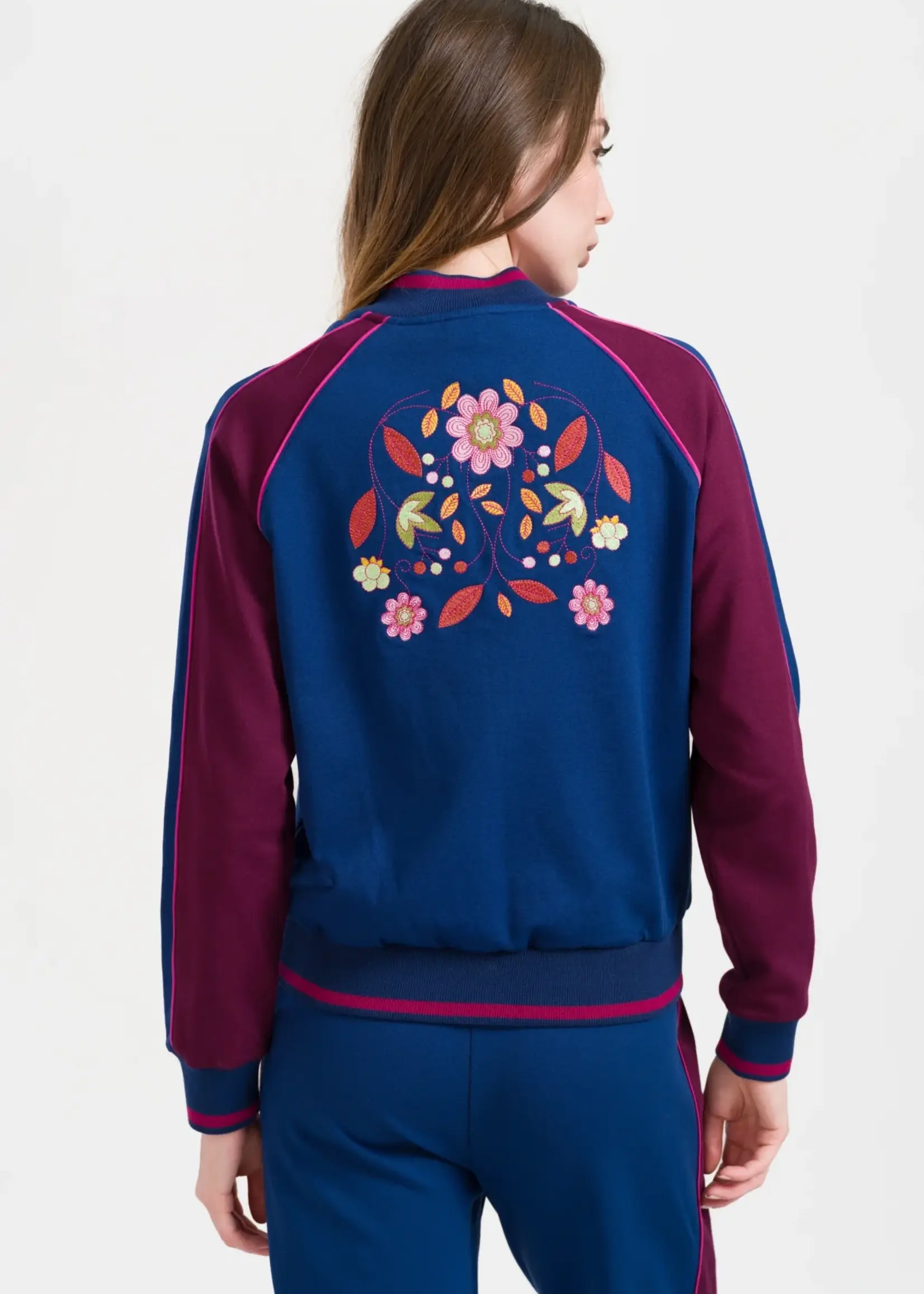 LaLamour Harley Jacket Punta Di Roma Navy Peony