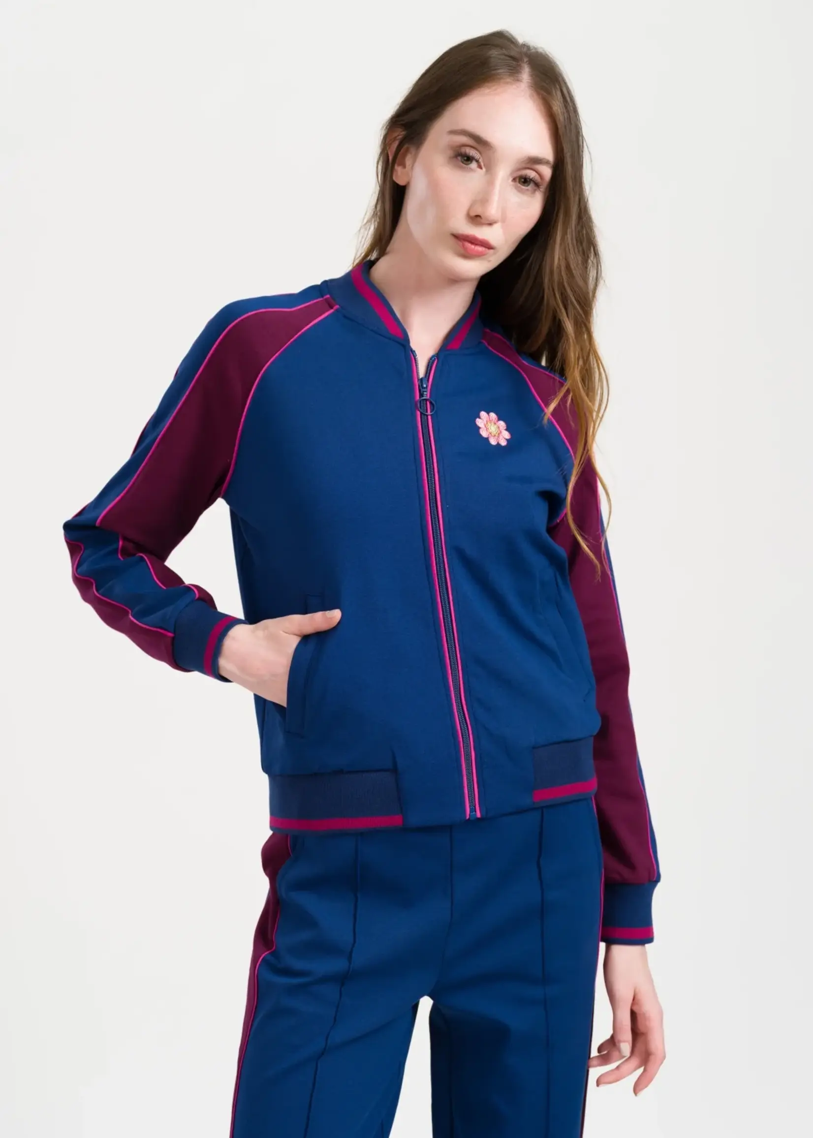 LaLamour Harley Jacket Punta Di Roma Navy Peony