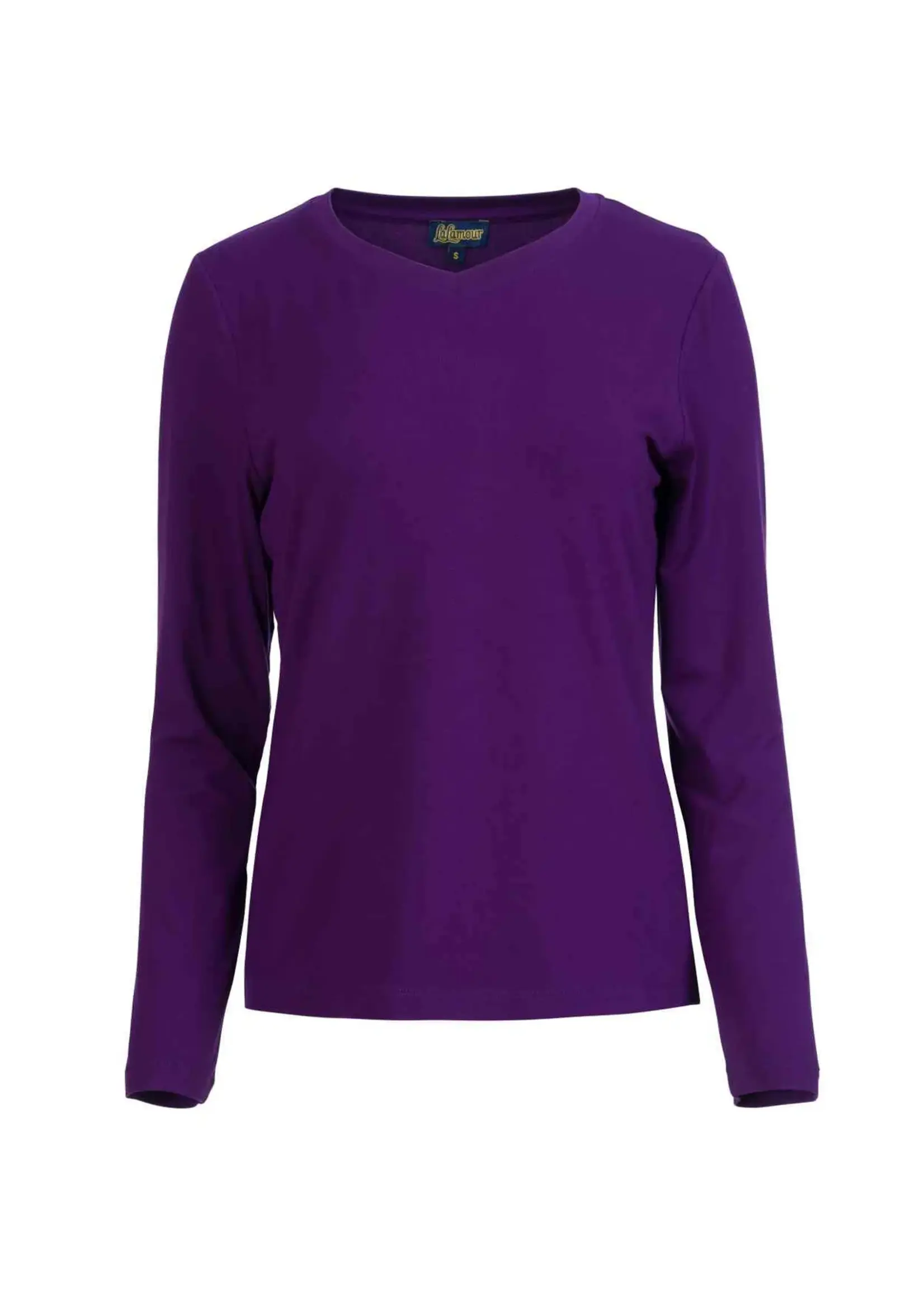 LaLamour Vera Top LS Jersey Plain Parachute Purple