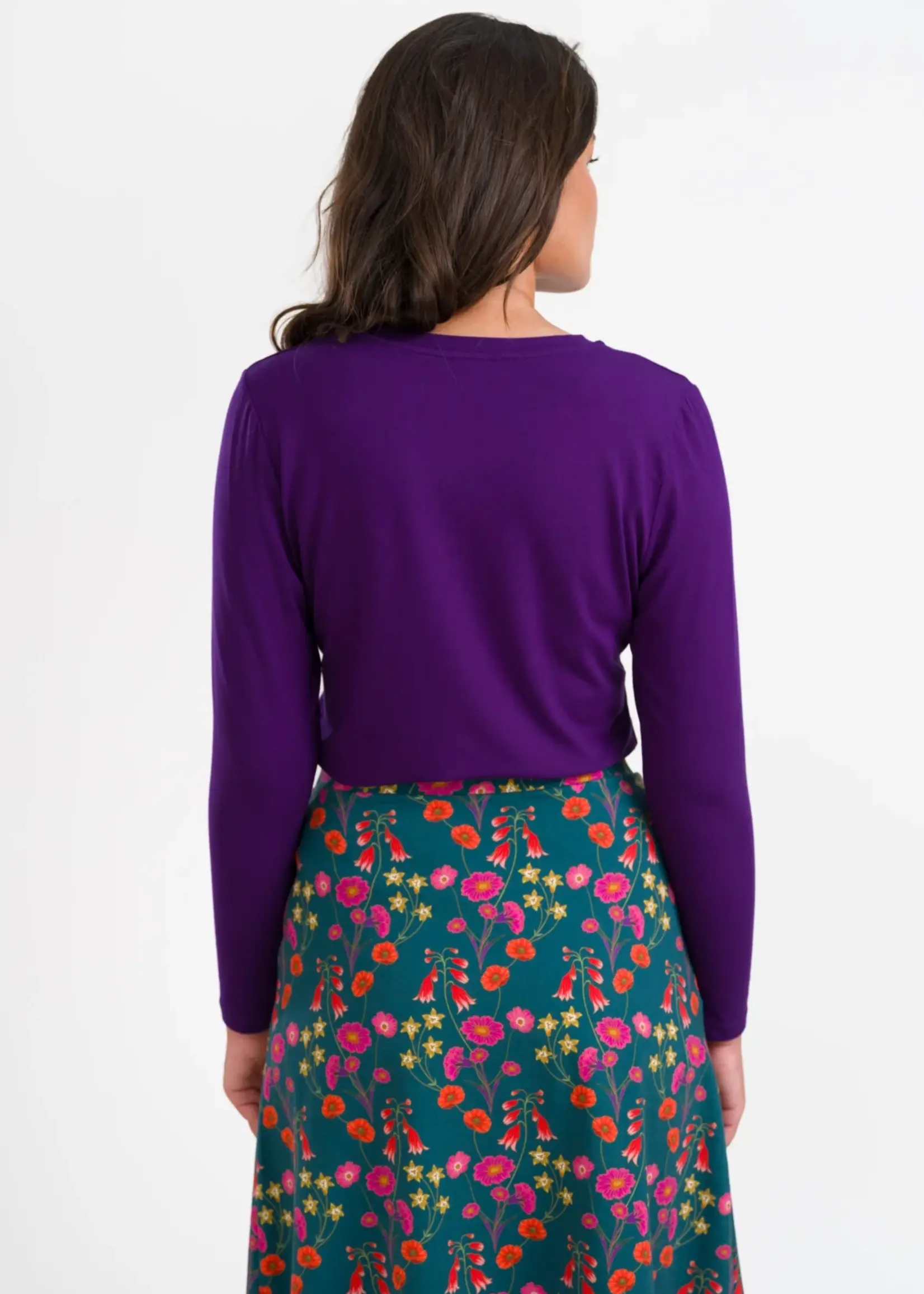 LaLamour Vera Top LS Jersey Plain Parachute Purple