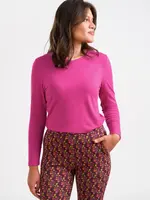 LaLamour Vera Top LS Jersey Plain Fuchsia Red