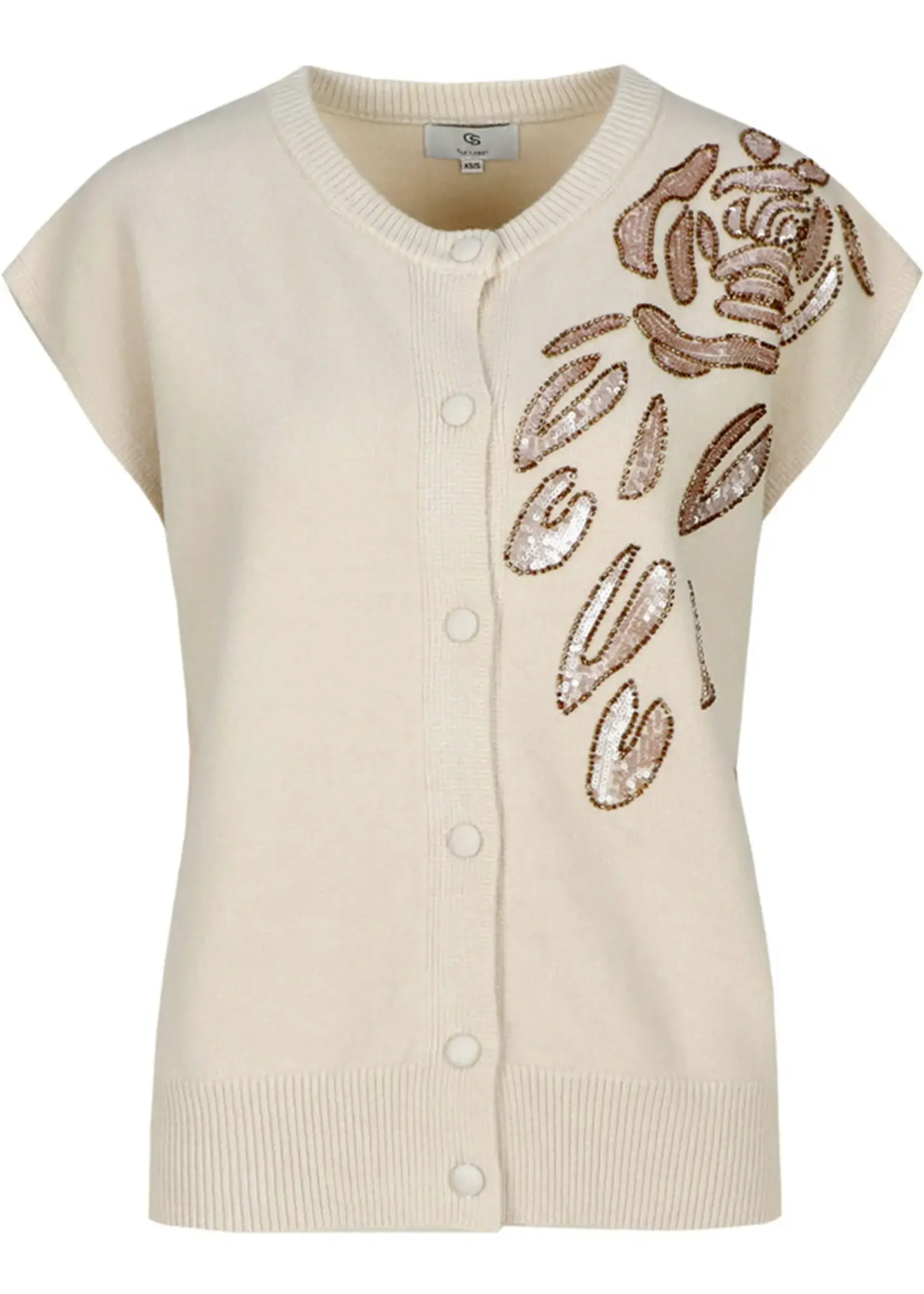 C&S The Label Vaski Knit Gilet Sand
