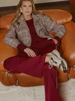 C&S The Label Patti Pants Mulberry