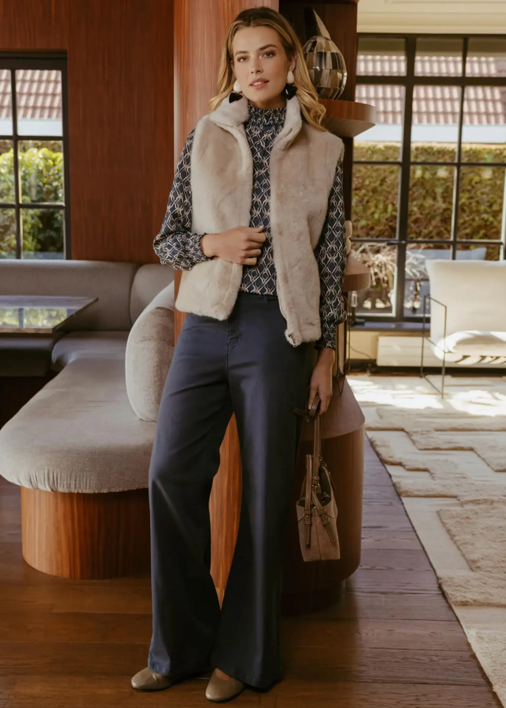 C&S The Label Geraldine Gilet Sand