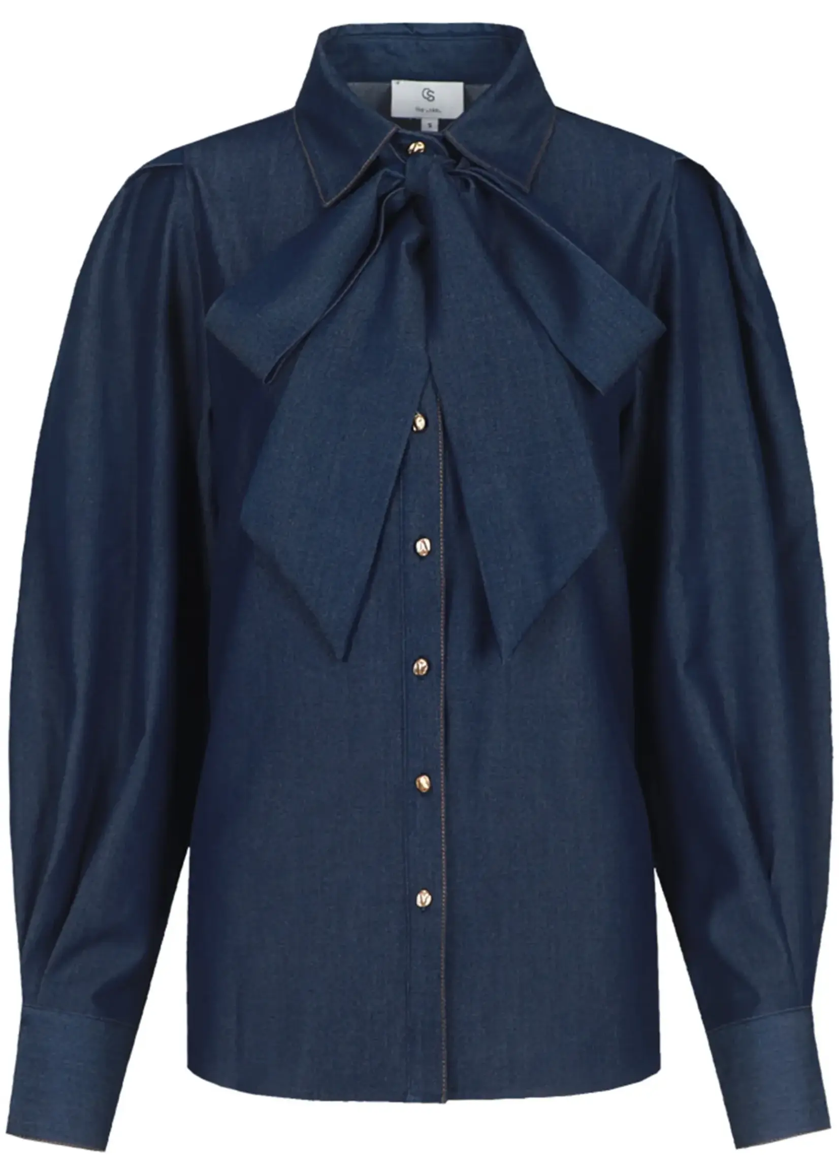 C&S The Label Lissa Blouse Denim Dark Blue