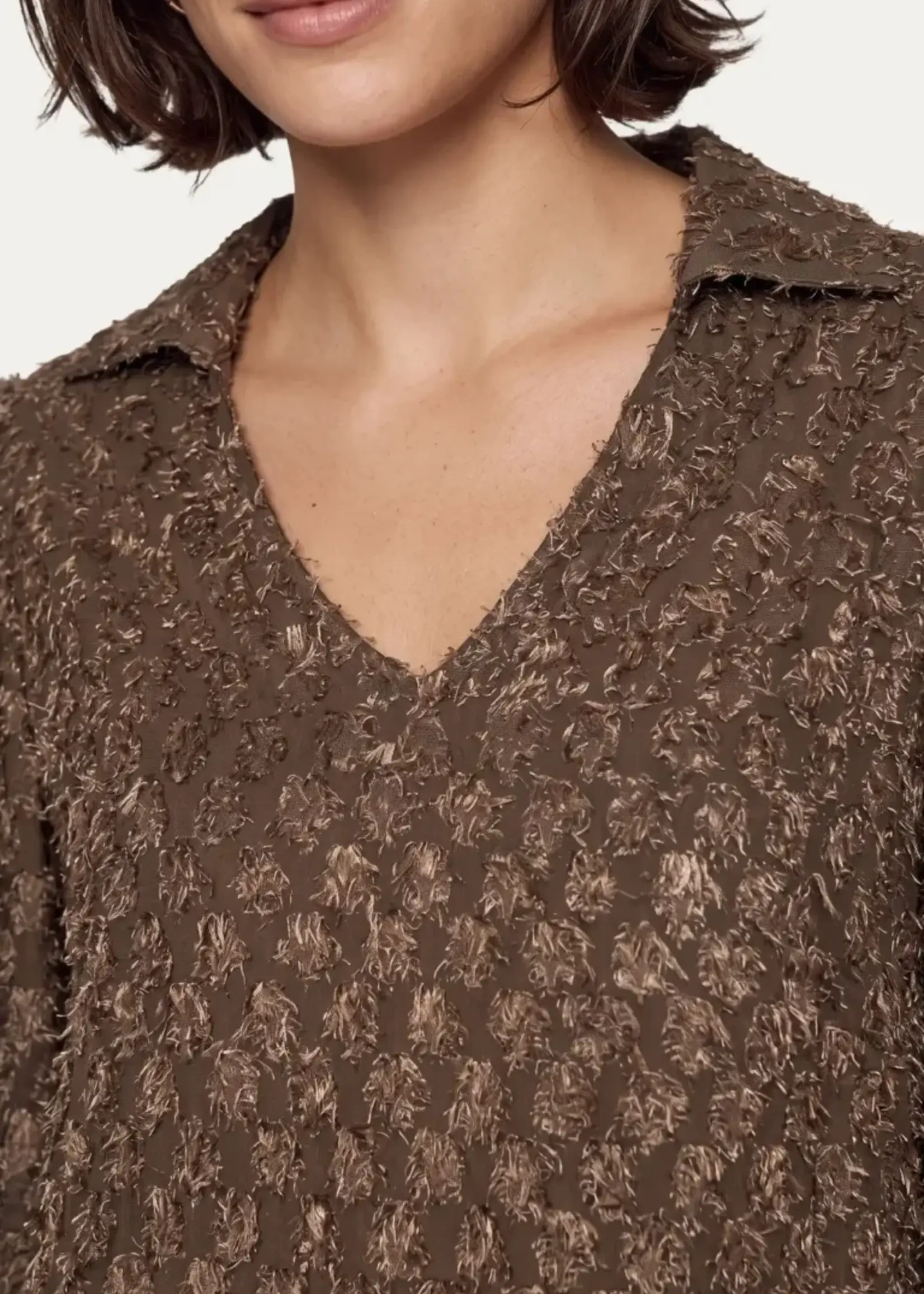 C&S The Label Lucy top Dark Walnut