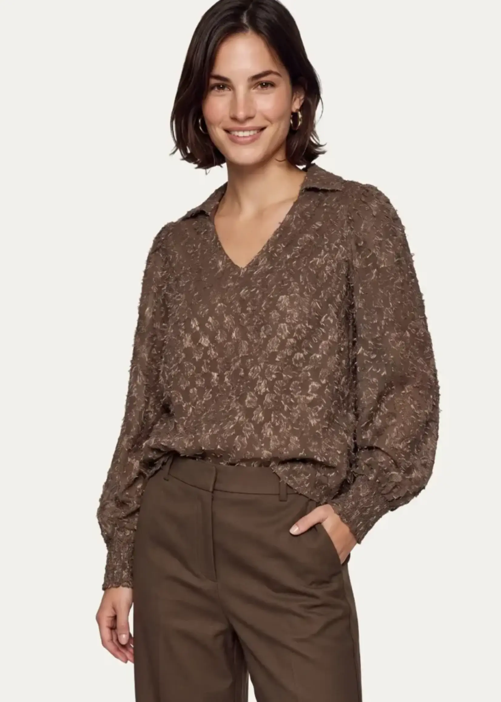 C&S The Label Lucy top Dark Walnut