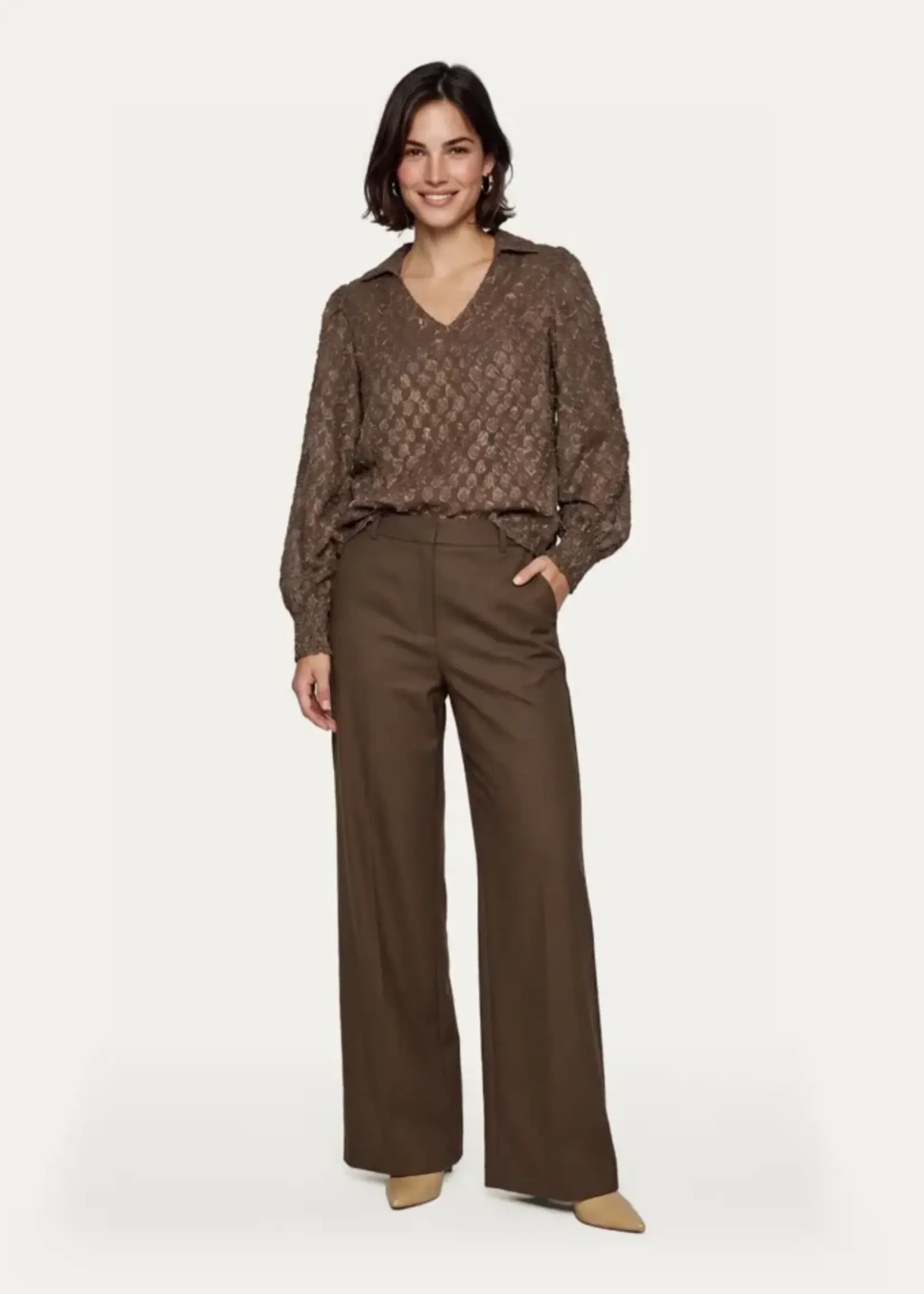C&S The Label Padme Pants Dark Walnut