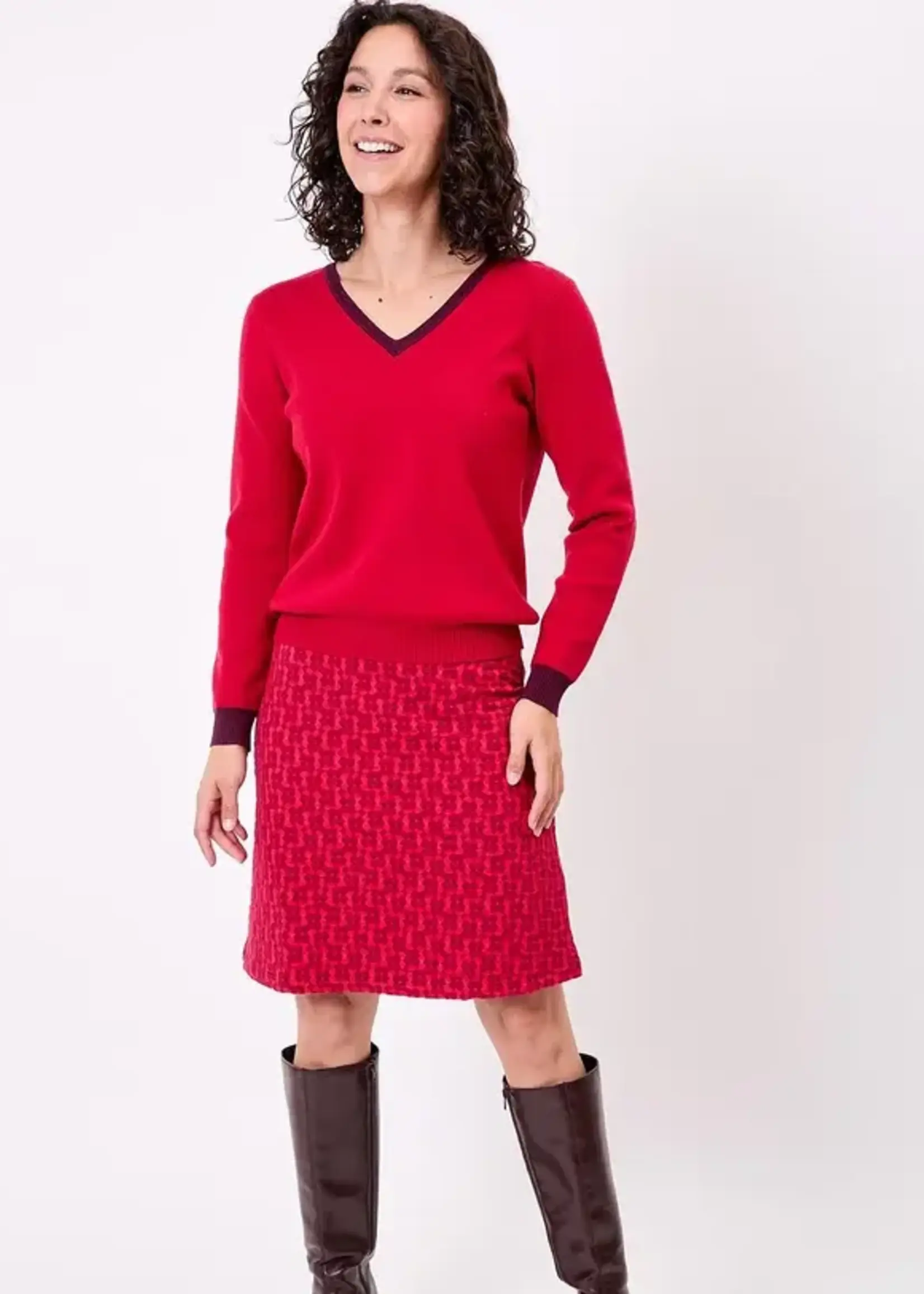 LA FIANCEE Eli Pullover Red