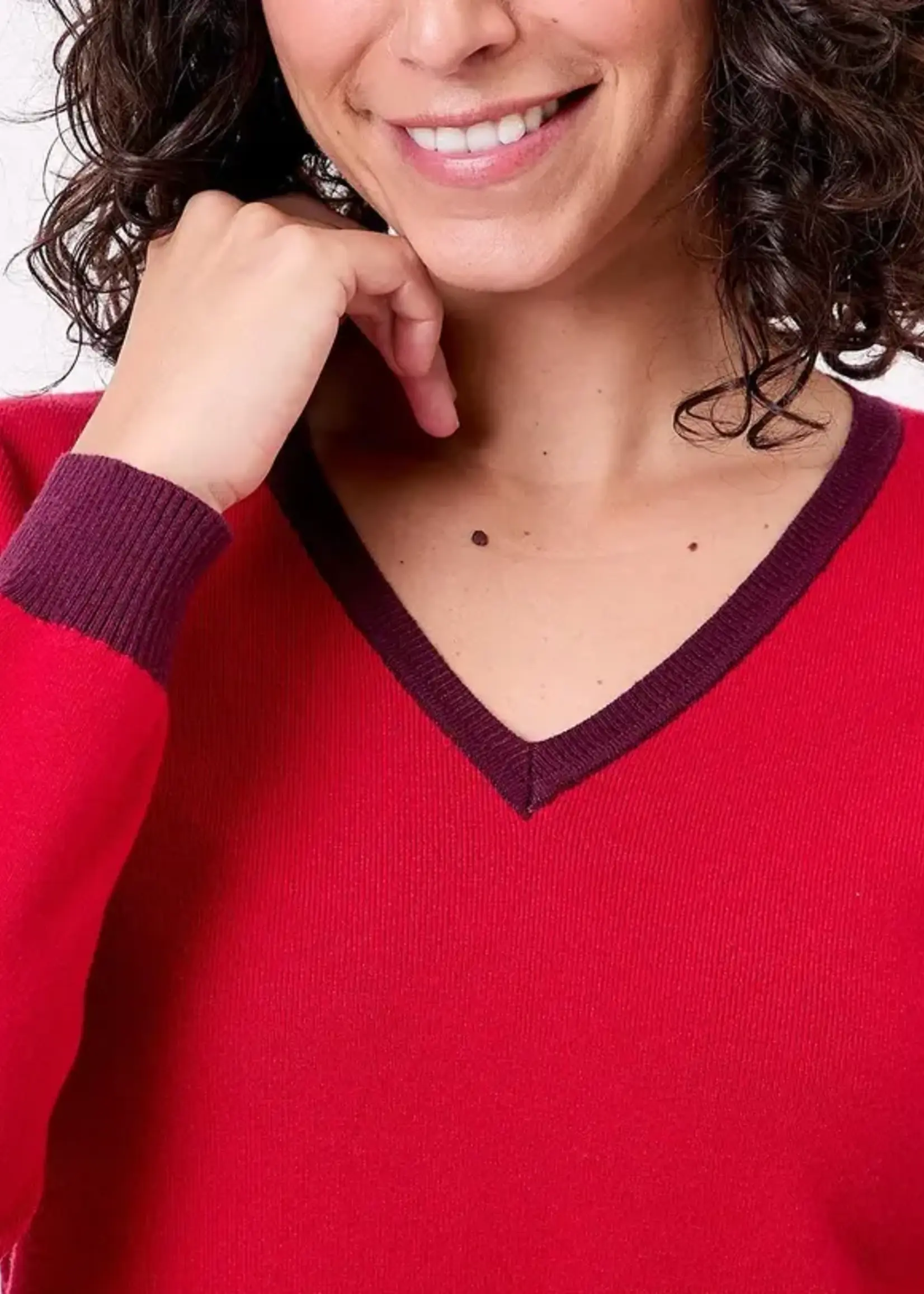 LA FIANCEE Eli Pullover Red