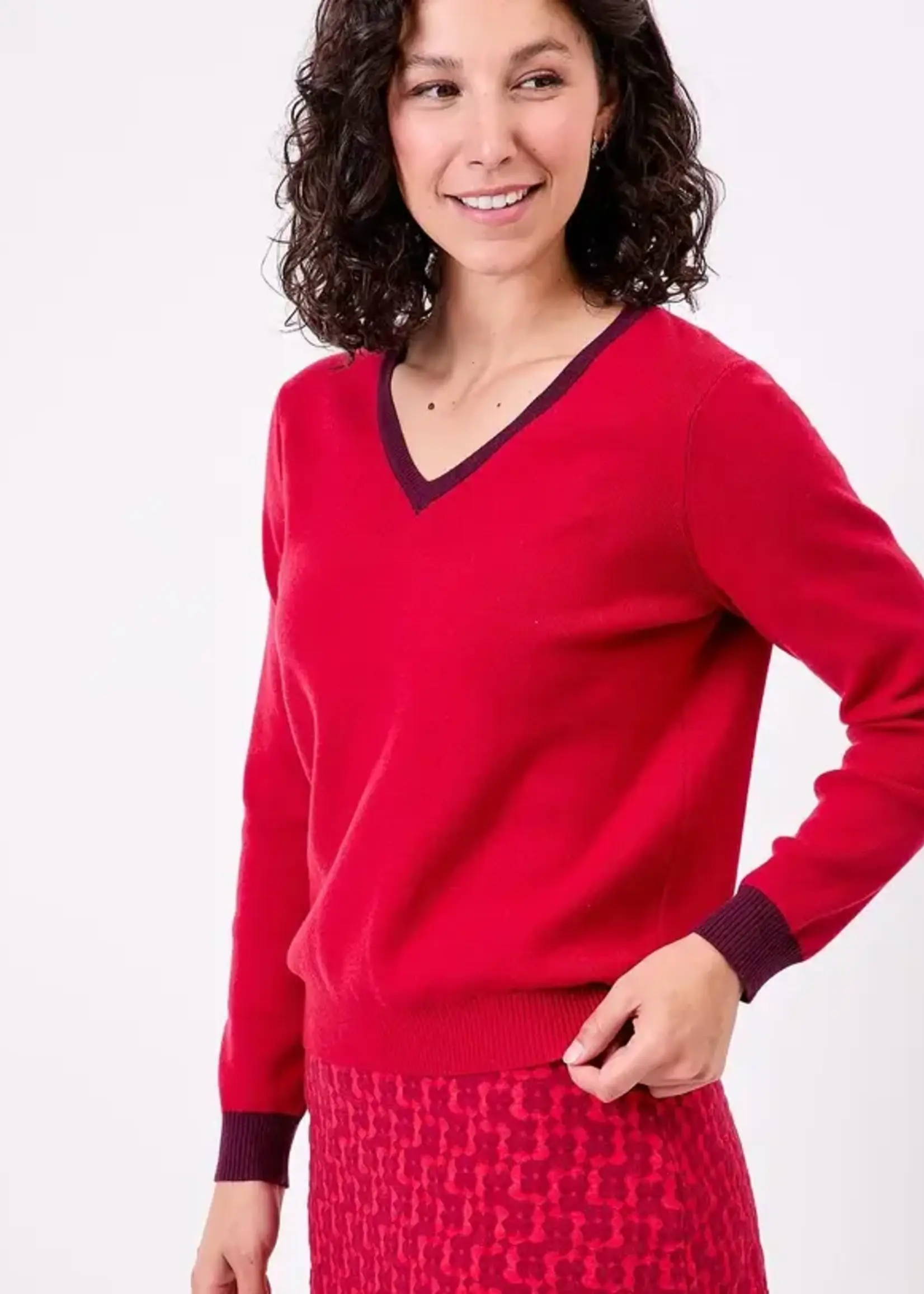 LA FIANCEE Eli Pullover Red