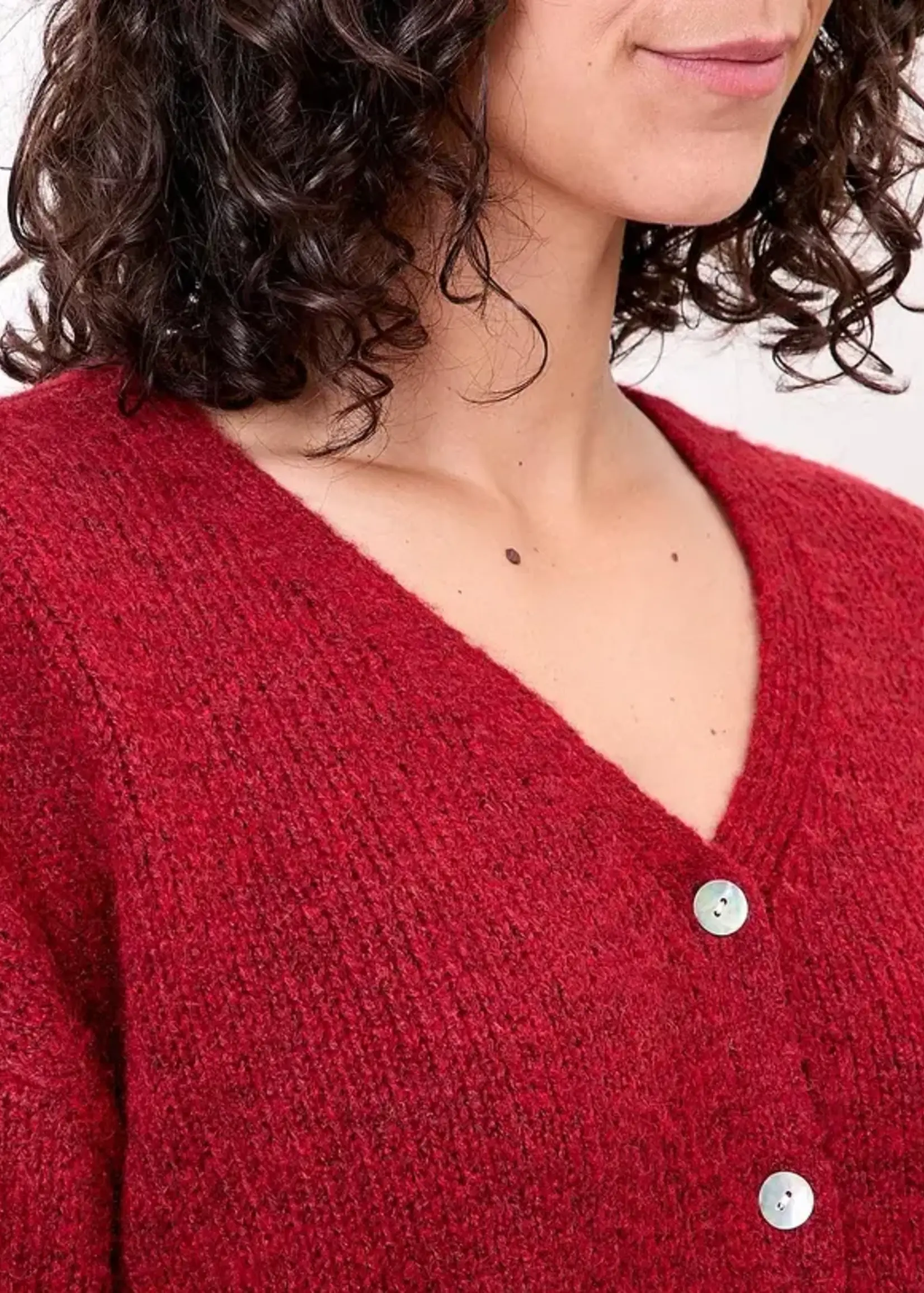 LA FIANCEE Appache Cardigan Rubis
