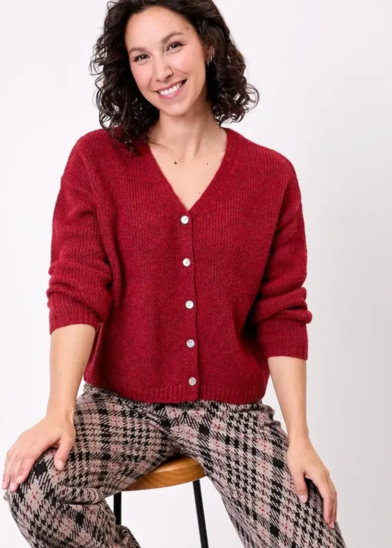 LA FIANCEE Appache Cardigan Rubis