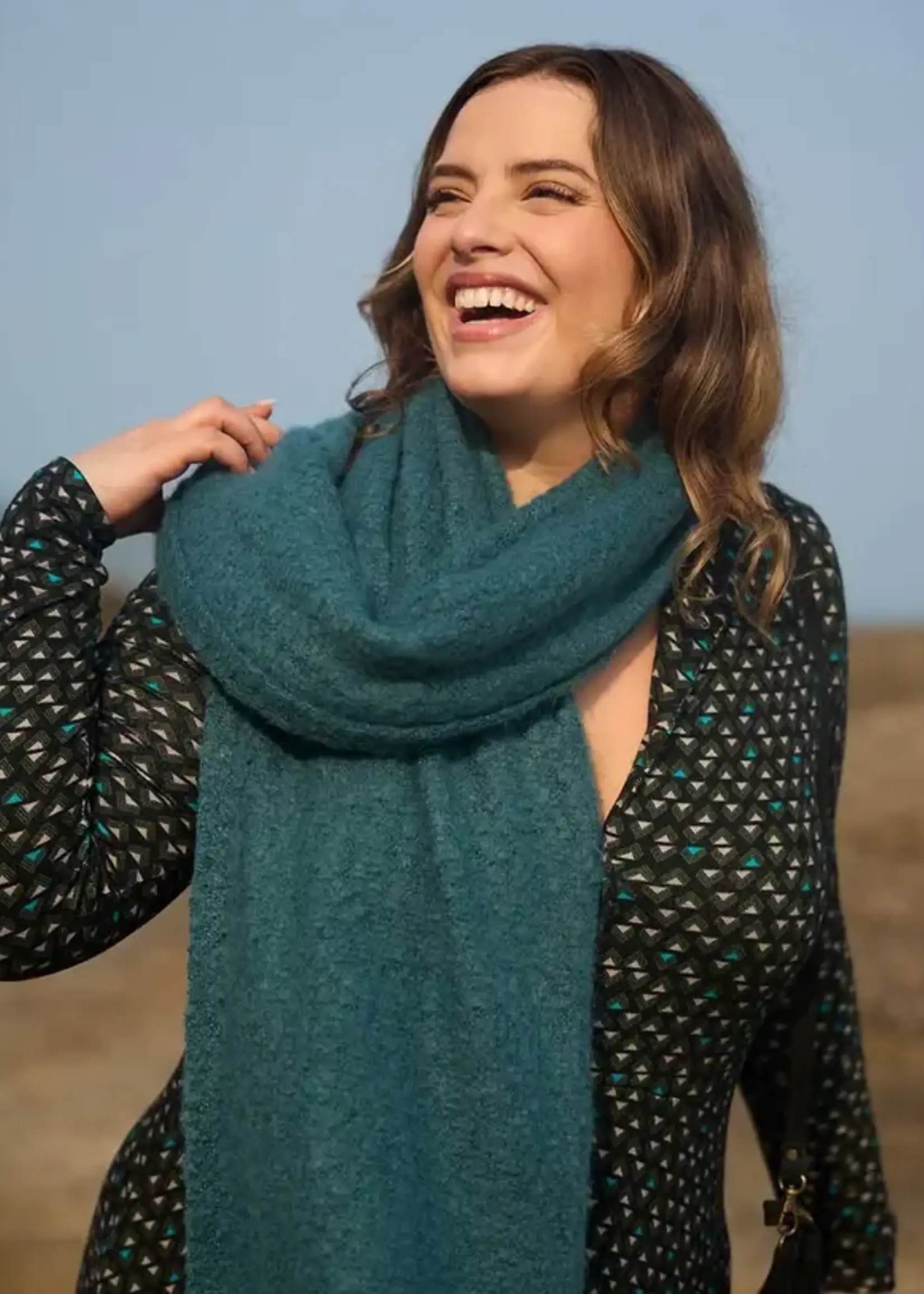 LA FIANCEE Zafire Scarf Atlantic