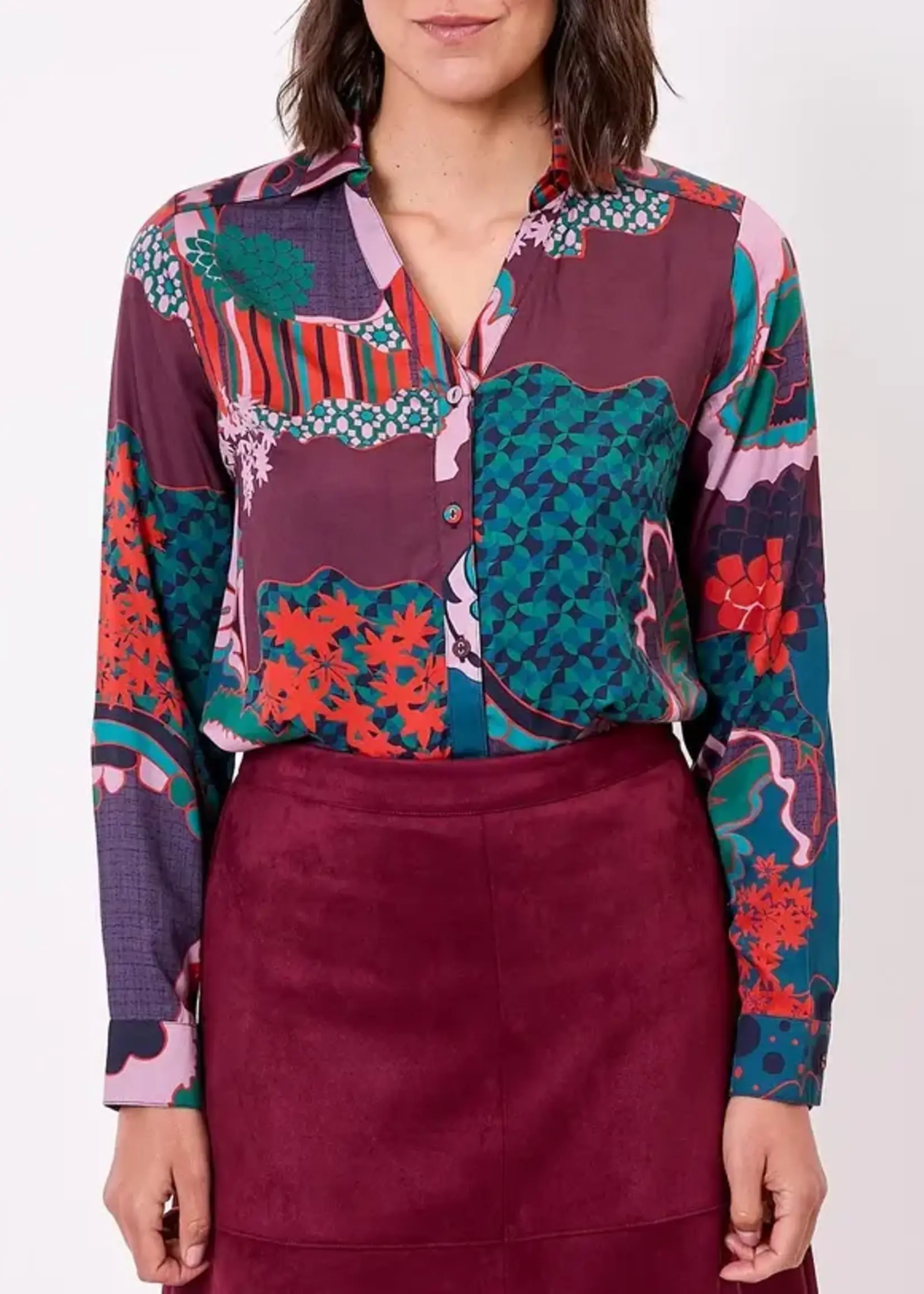 LA FIANCEE Rey Shirt Preeti Brique