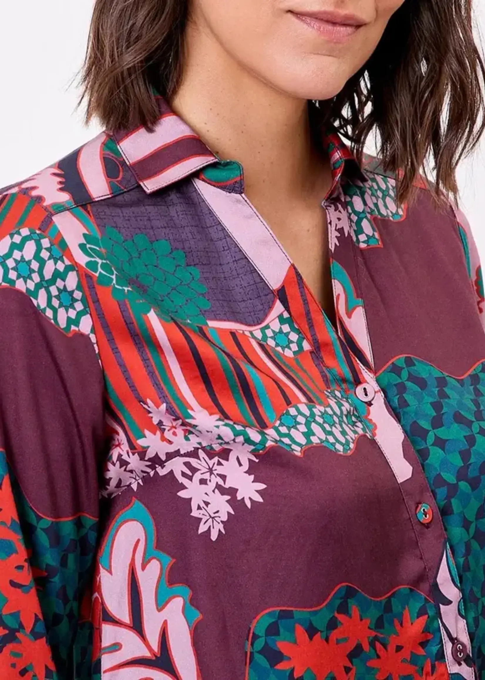 LA FIANCEE Rey Shirt Preeti Brique