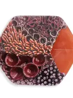 Cubes Cube Red Coral, reliëf print