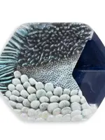 Cubes Cube Blue Coral, reliëf print
