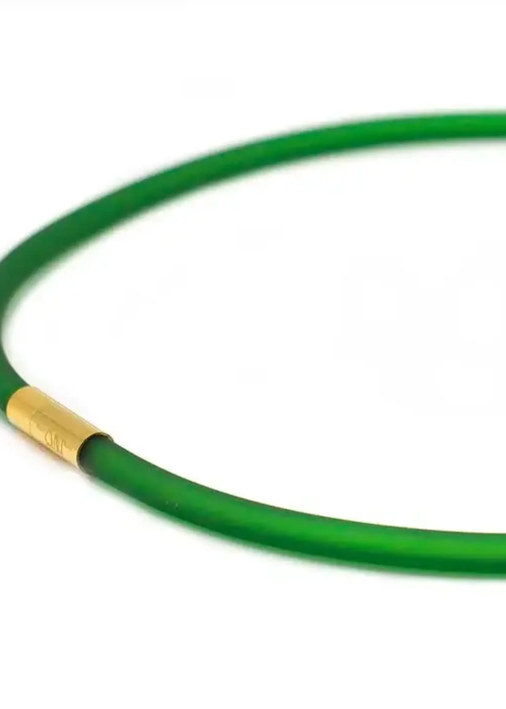 Cubes Rubber ketting, 1 lijn, Flessengroen Medium