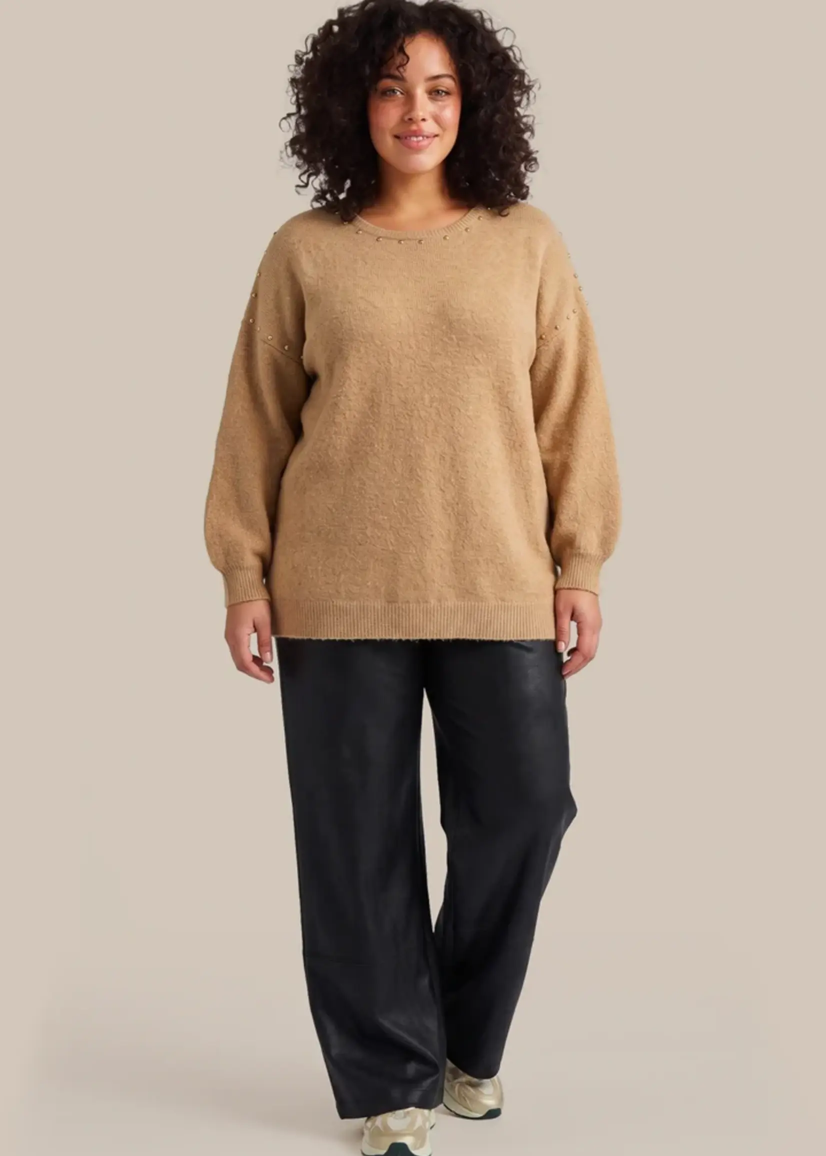 Exxcellent Dala Knit Pullover Brown Sugar