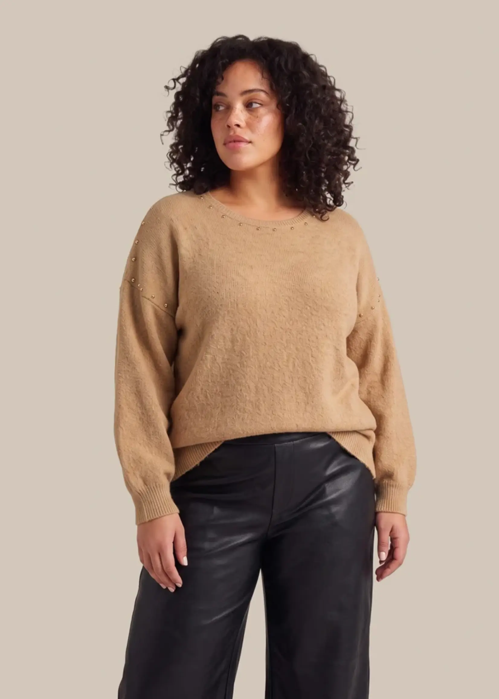 Exxcellent Dala Knit Pullover Brown Sugar