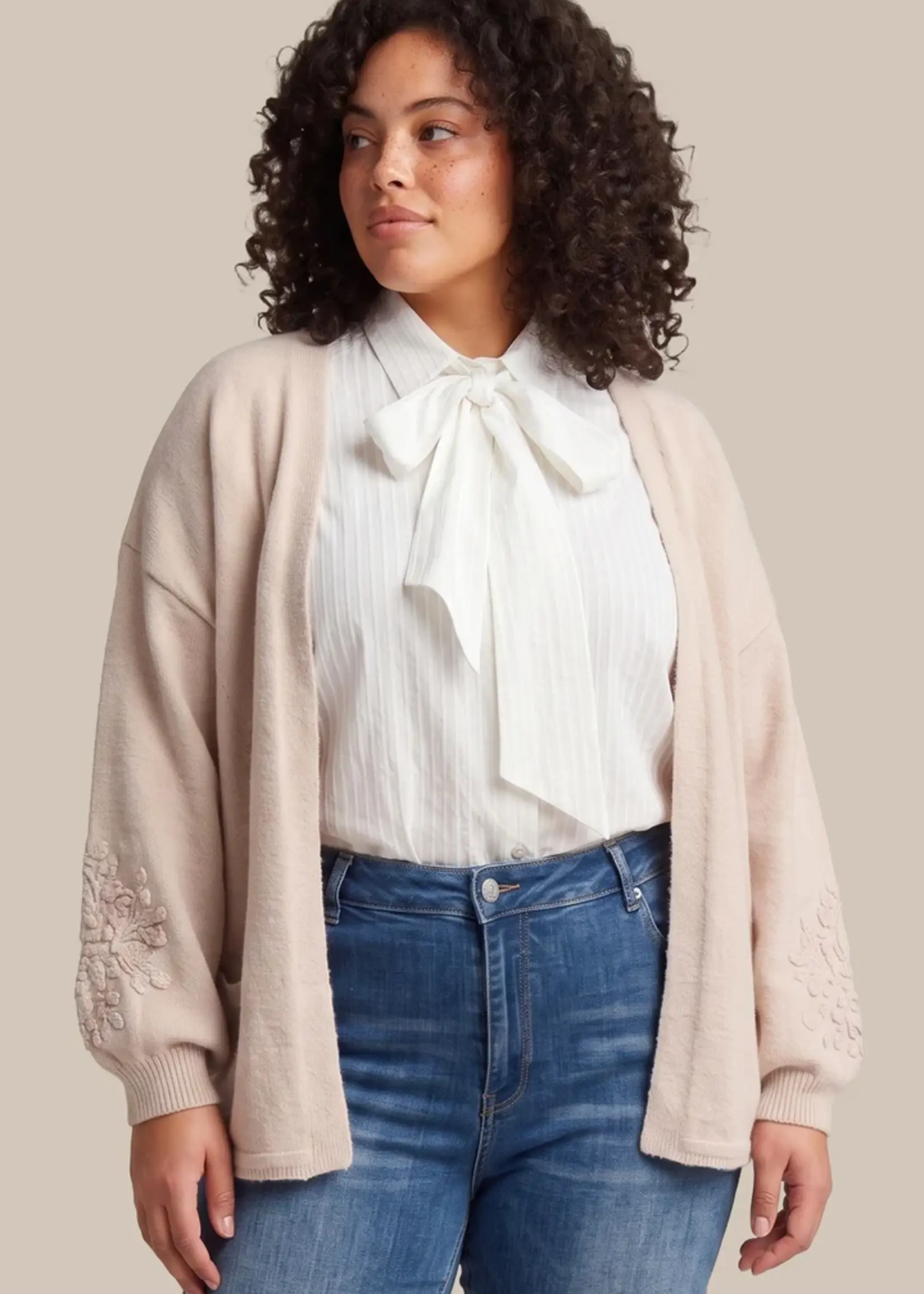 Exxcellent Vada Knit Cardigan Sand