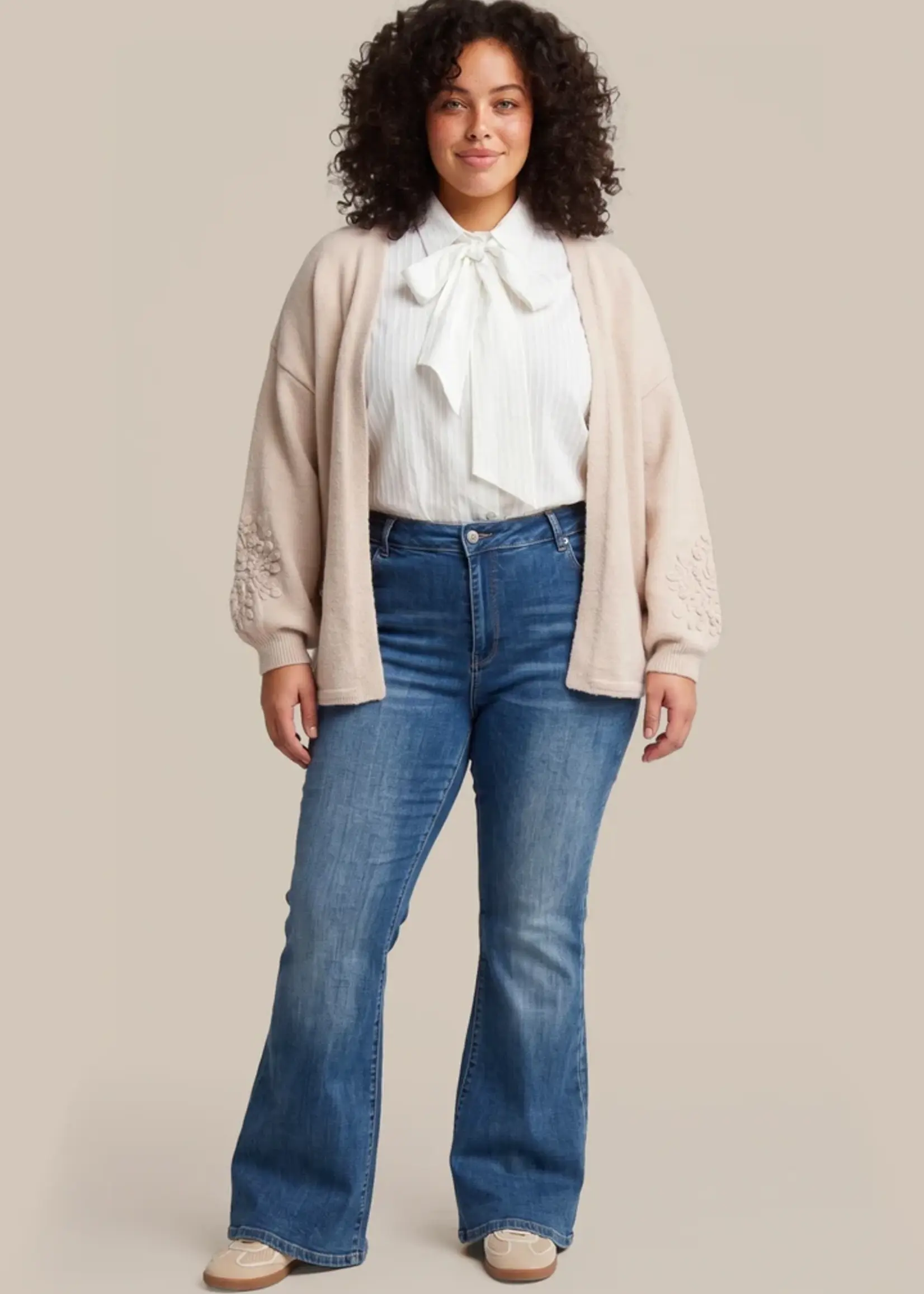 Exxcellent Vada Knit Cardigan Sand