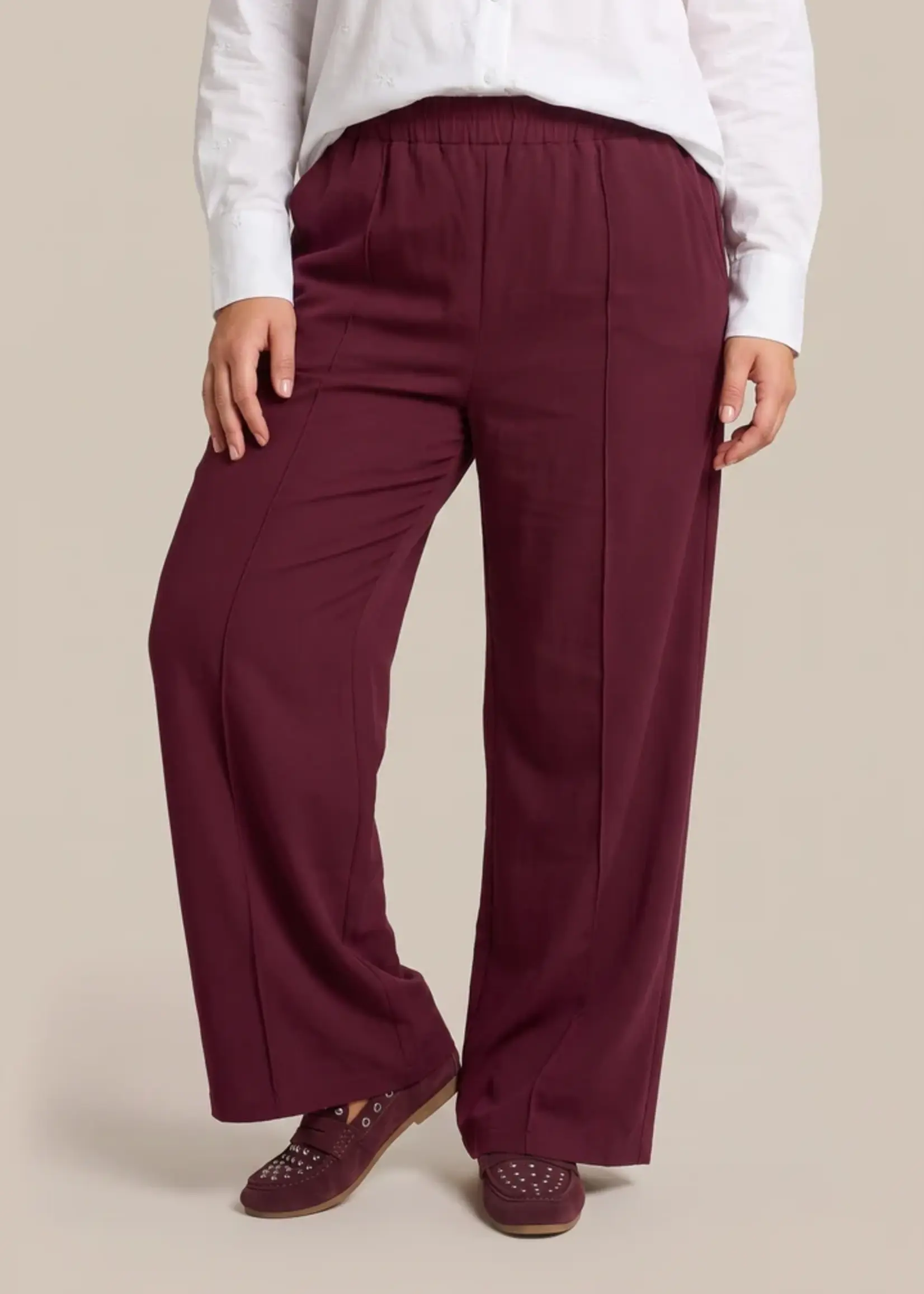 Exxcellent Mireya Pants Warm Aubergine