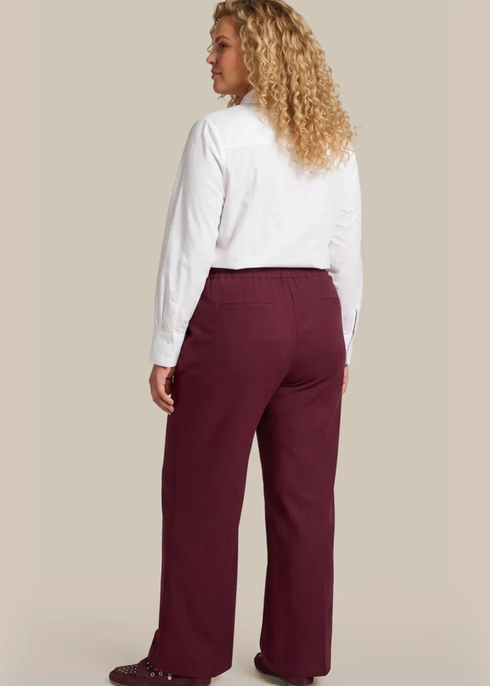 Exxcellent Mireya Pants Warm Aubergine
