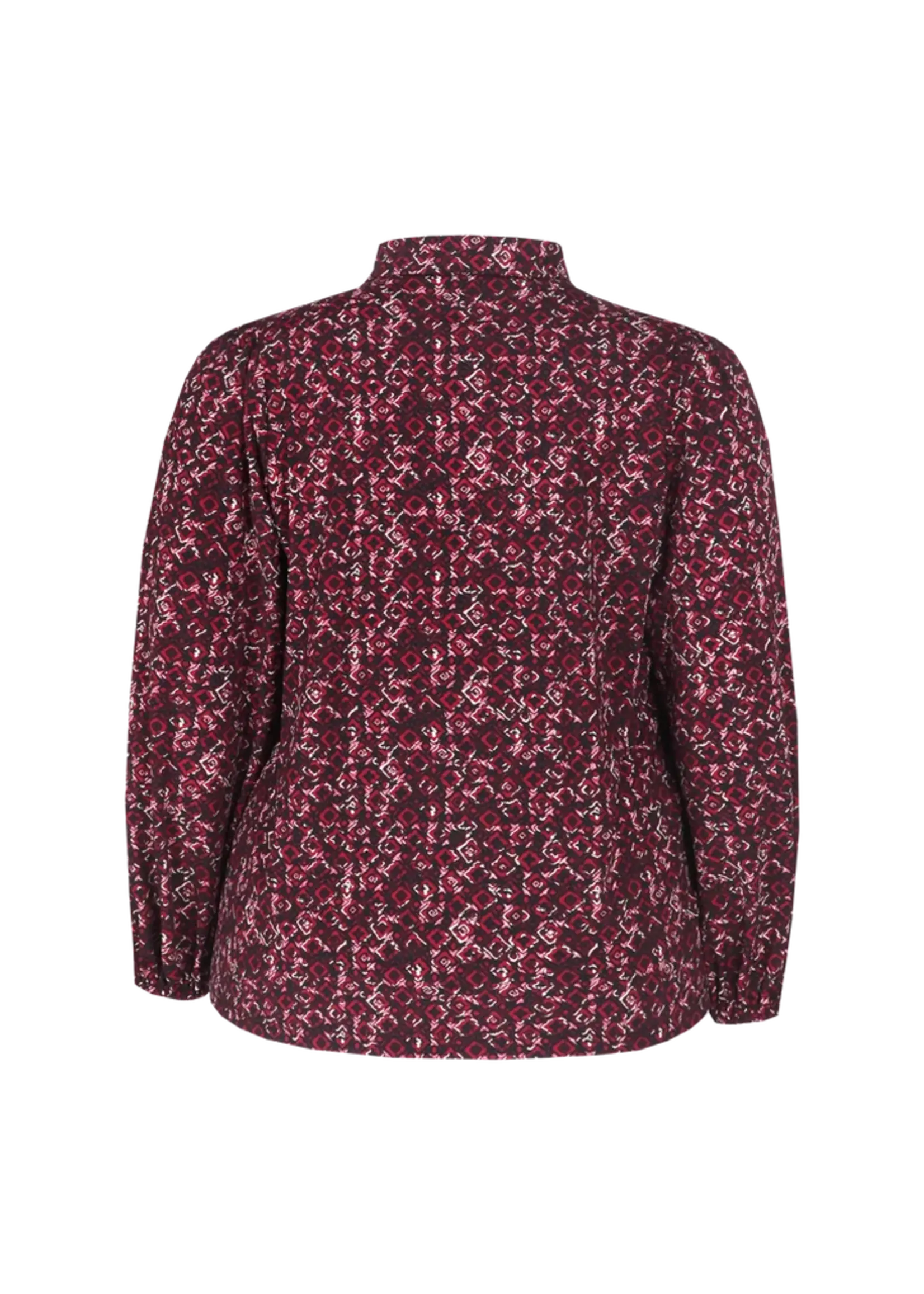 Exxcellent Tenley Blouse Black/Warm Aubergine