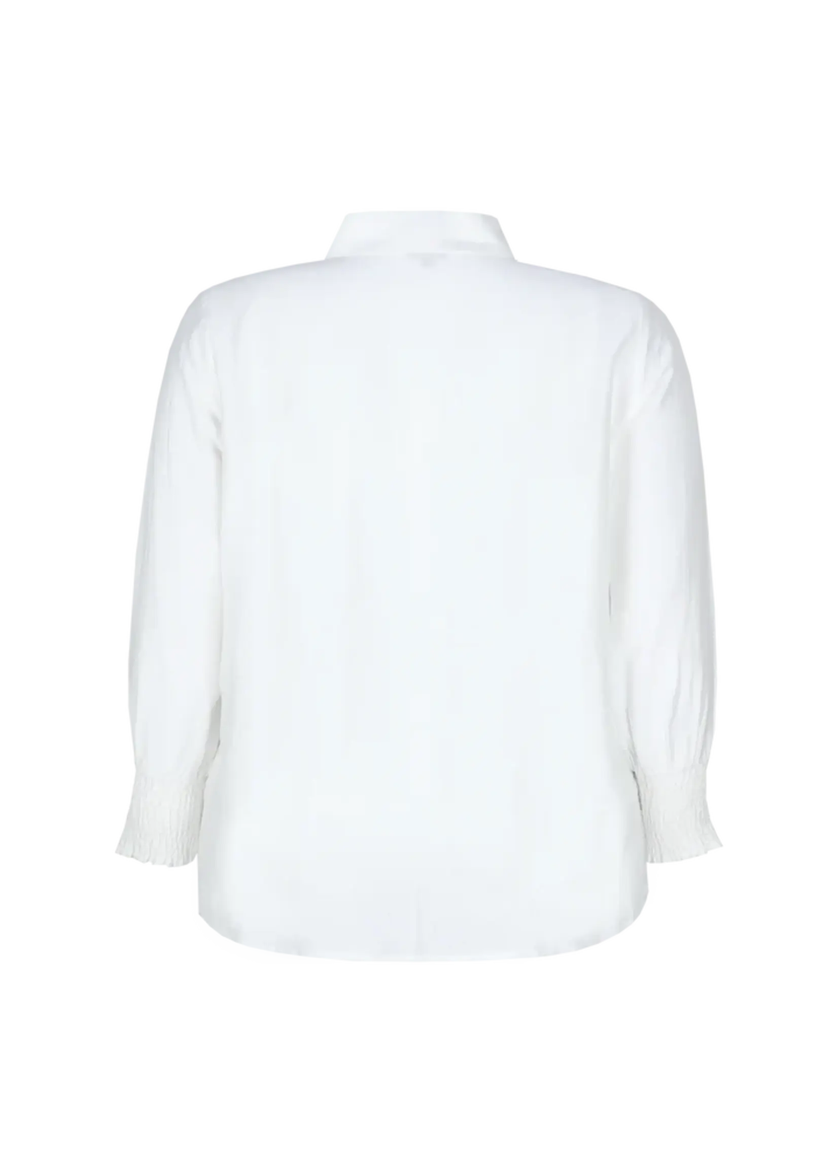 Exxcellent Finaa Blouse Offwhite / Brown Sugar