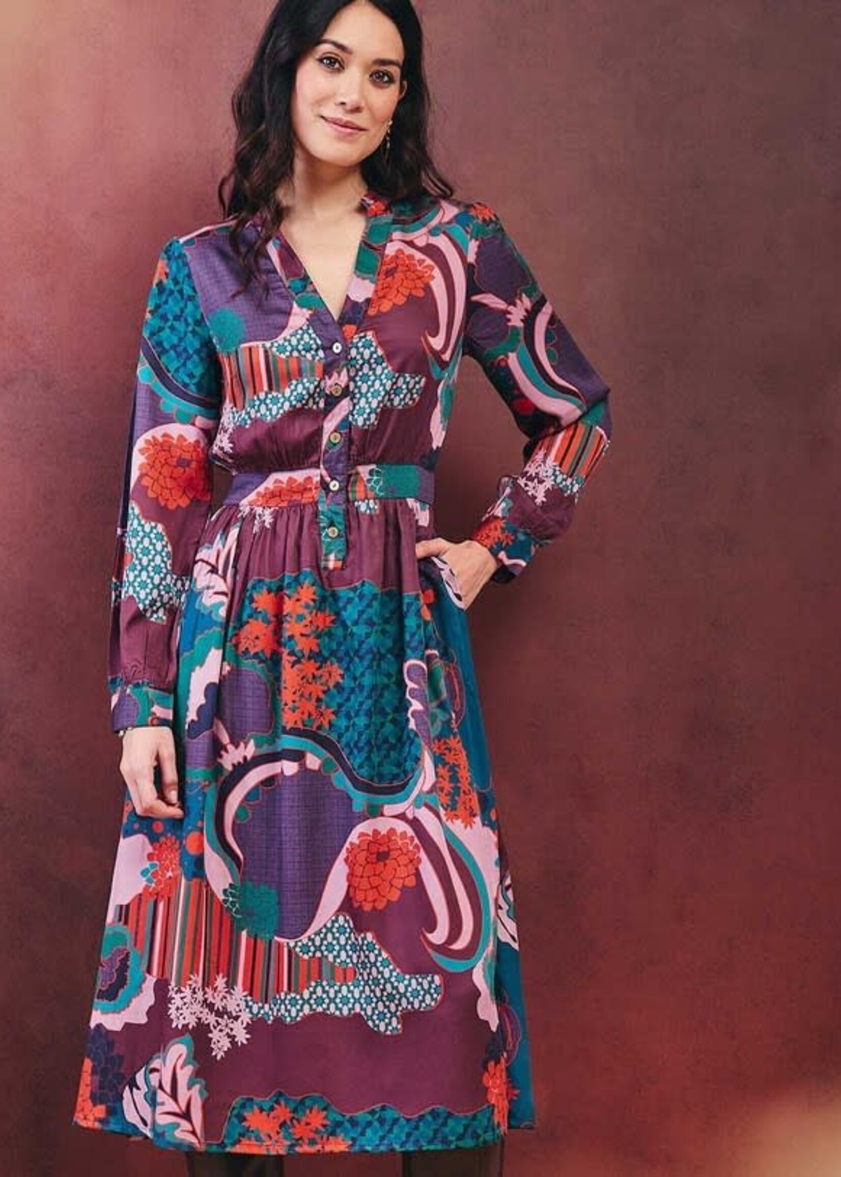 LA FIANCEE Uriko Dress Preeti Brique