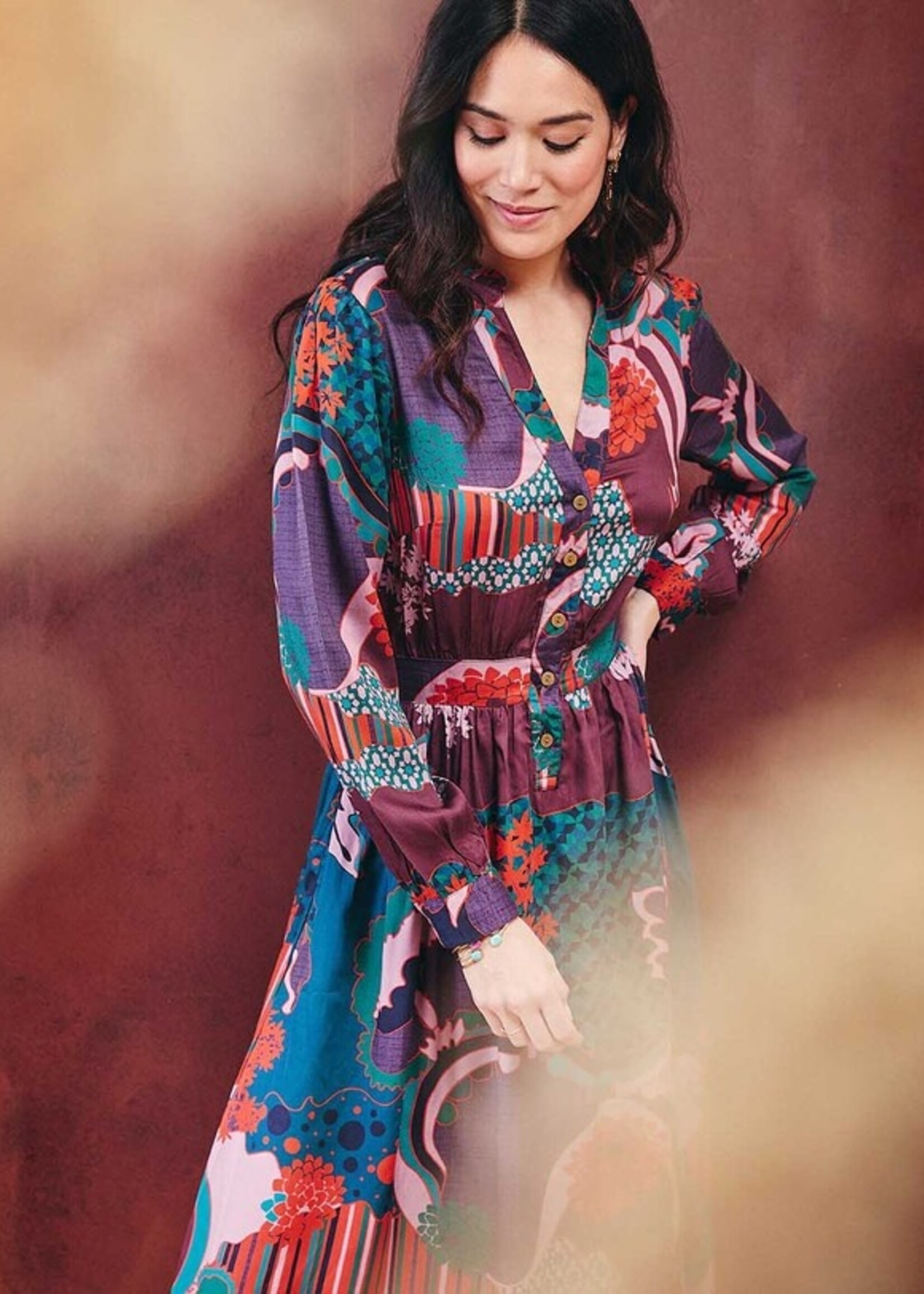 LA FIANCEE Uriko Dress Preeti Brique