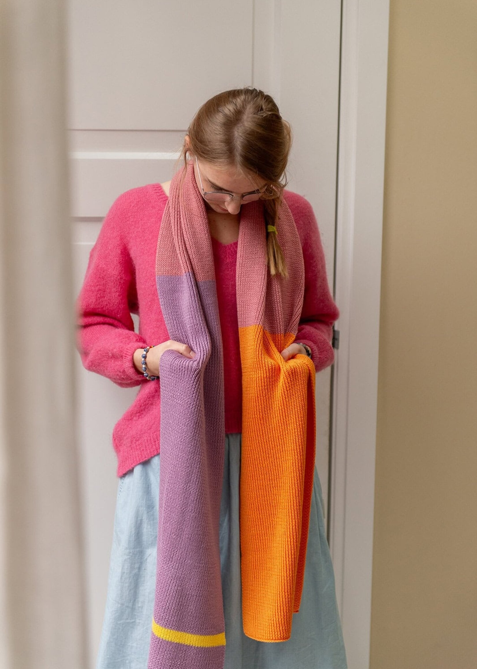 BONNIES BONNIES Merino XL sjaal Lavendel