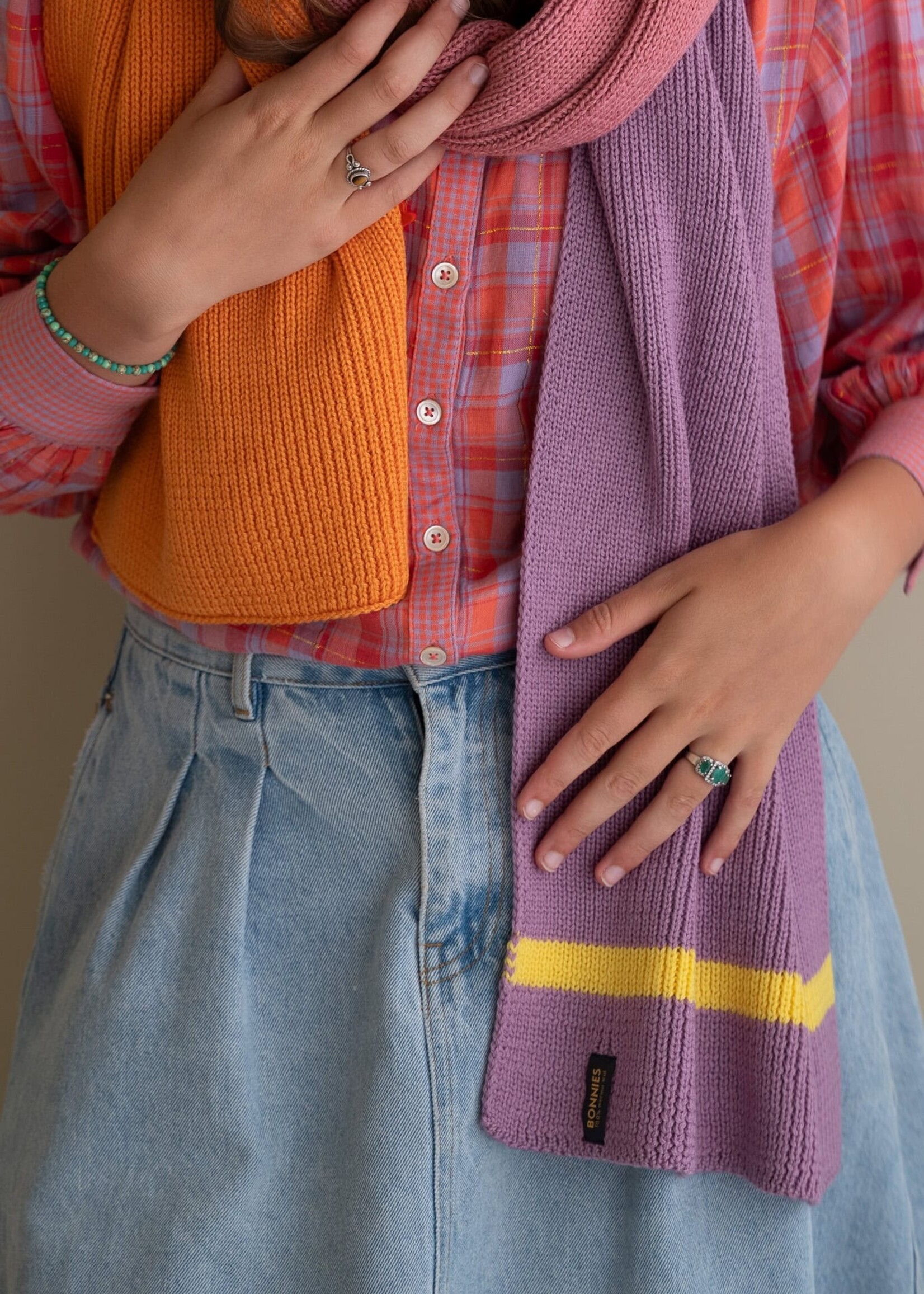 BONNIES BONNIES Merino XL sjaal Lavendel