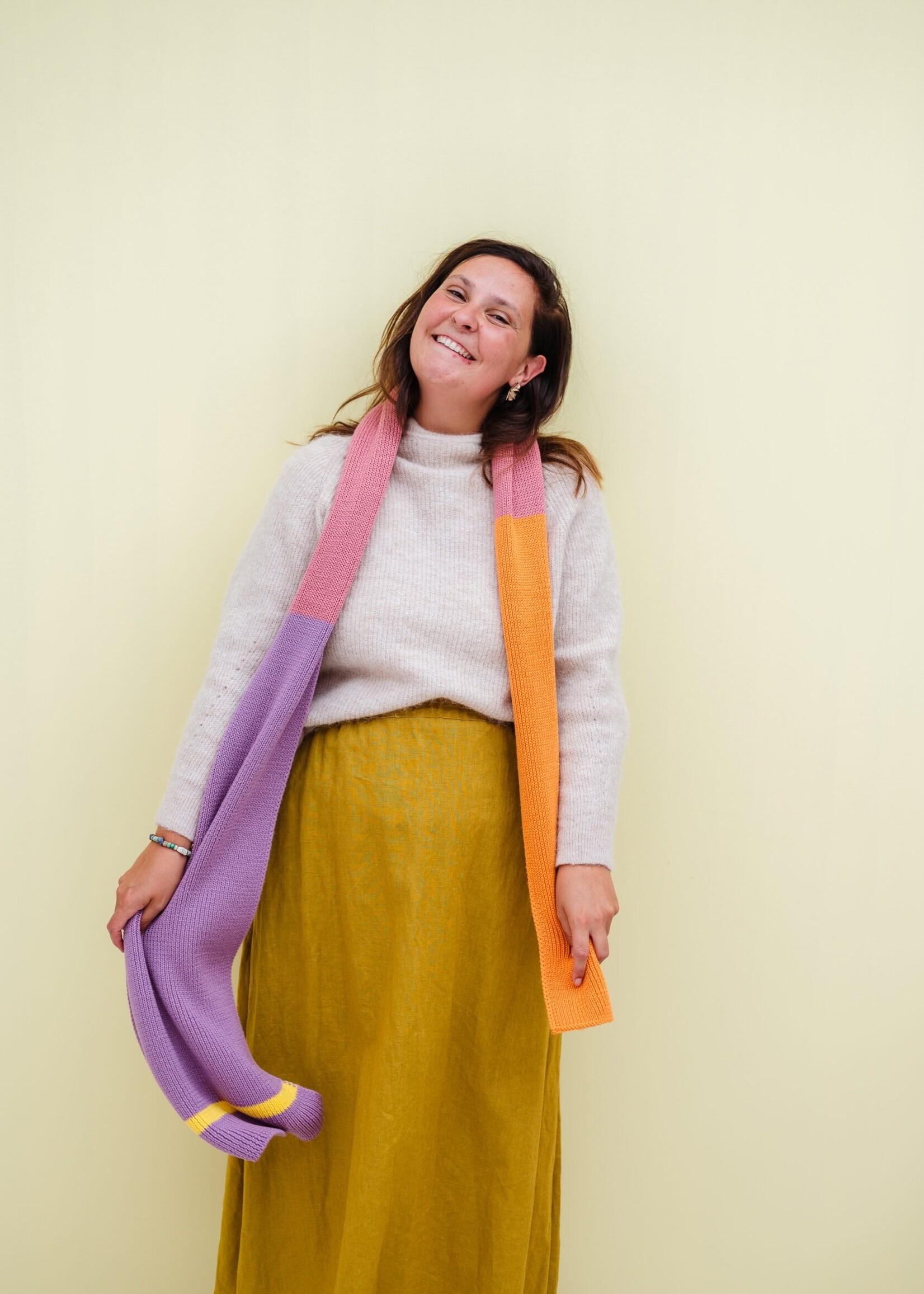 BONNIES BONNIES Merino XL sjaal Lavendel