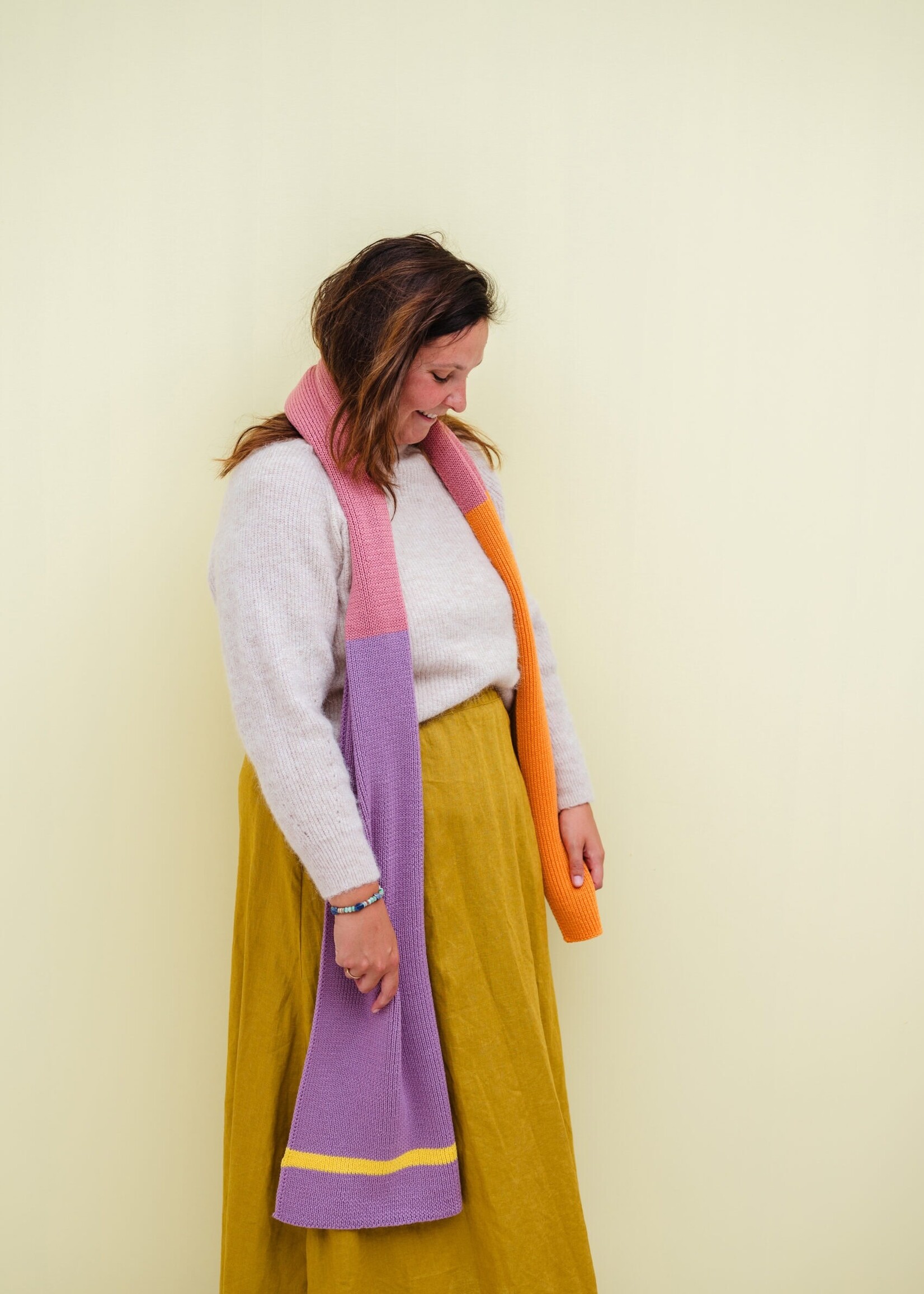 BONNIES BONNIES Merino XL sjaal Lavendel