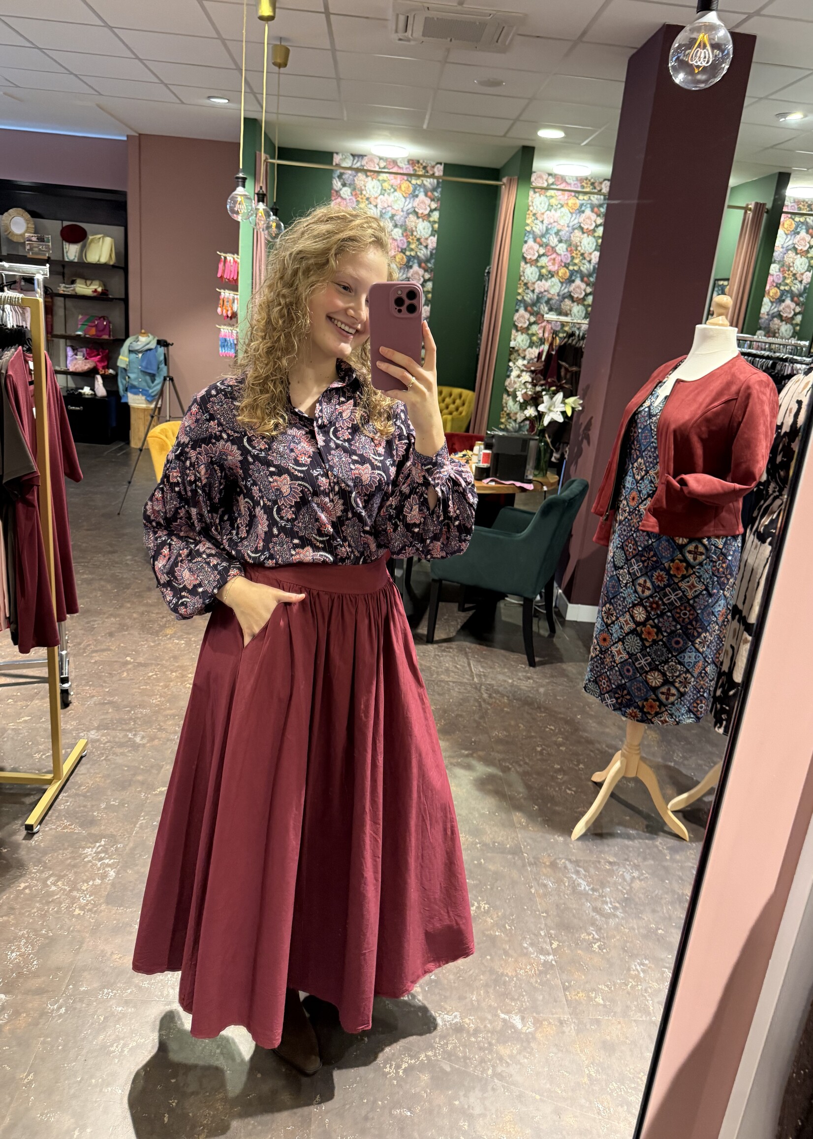 Rok Bordeaux One Size