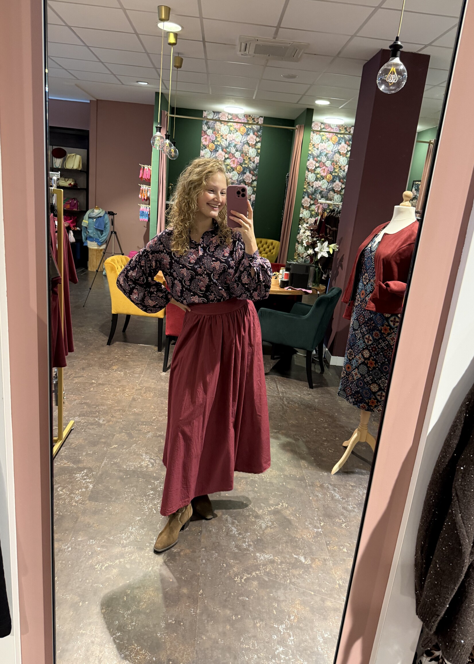 Rok Bordeaux One Size