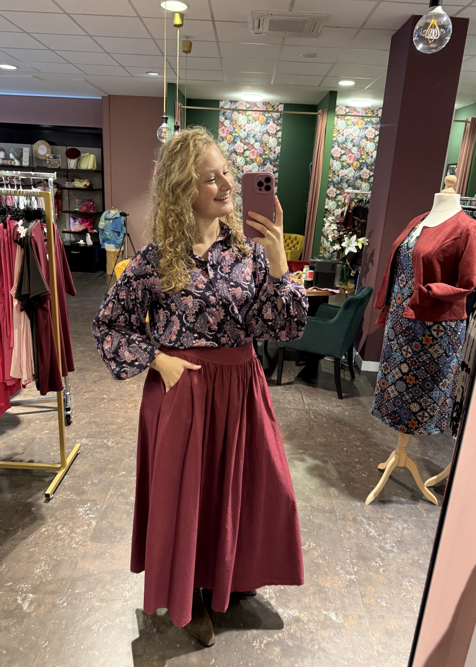 Rok Bordeaux One Size