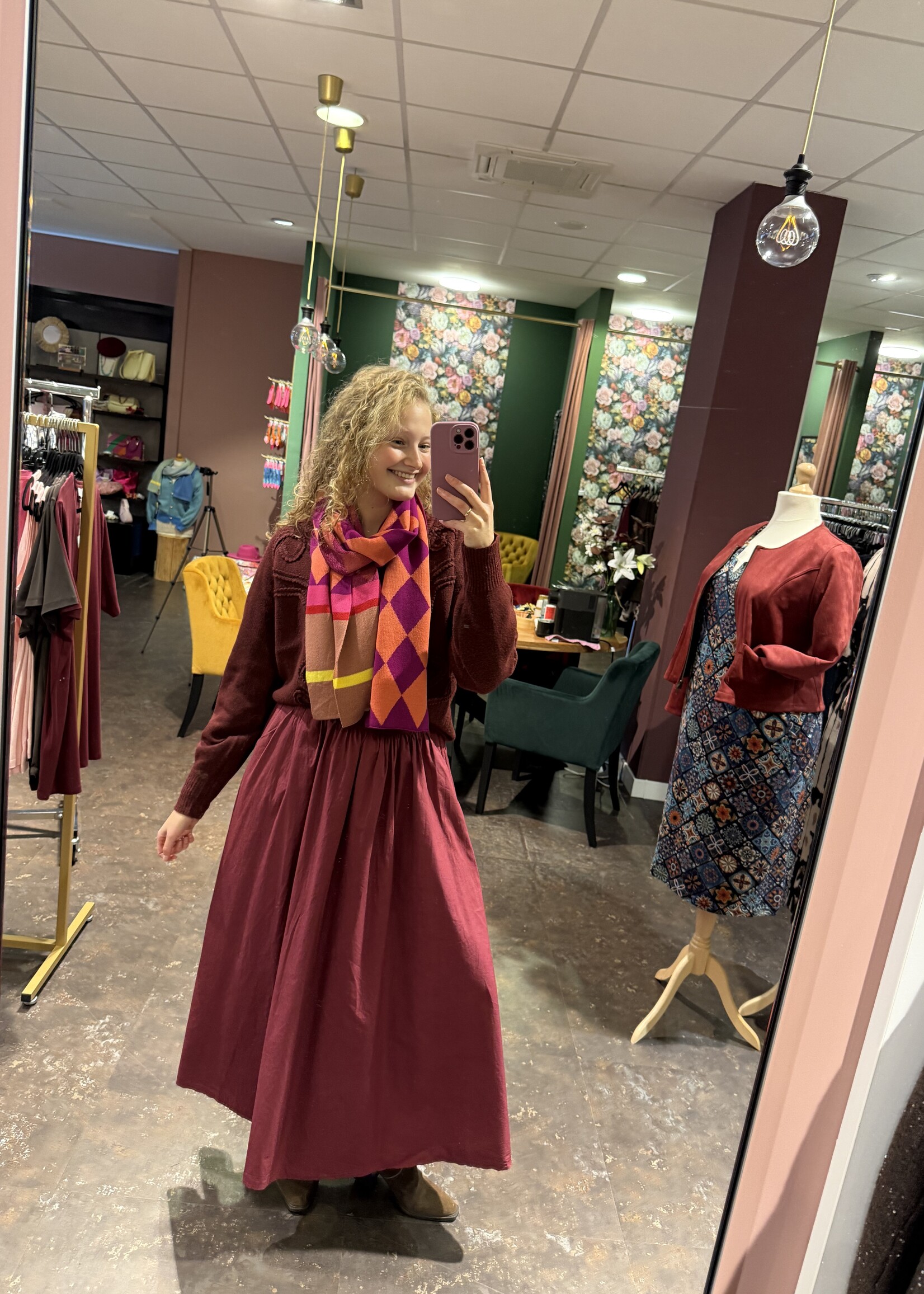 Rok Bordeaux One Size