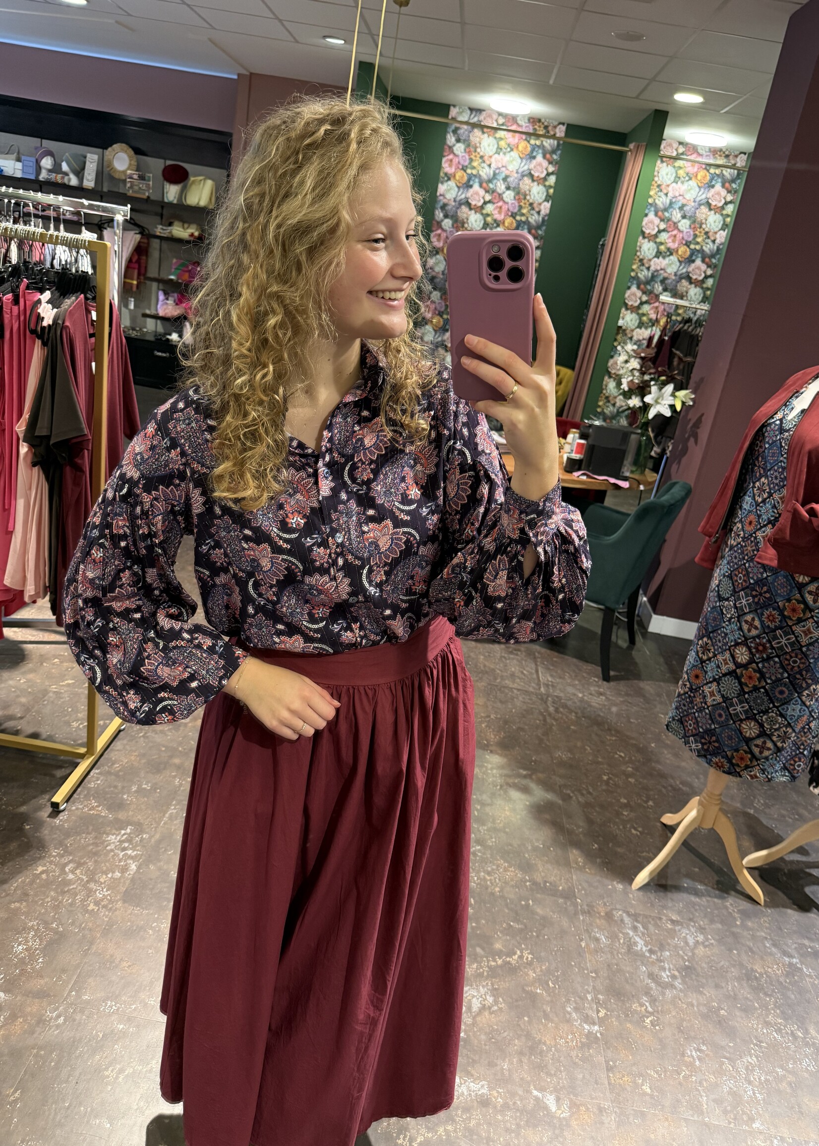 Rok Bordeaux One Size