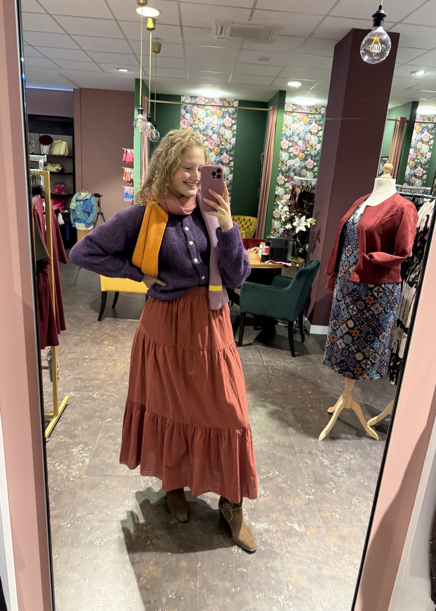 Rok Roestbruin one Size