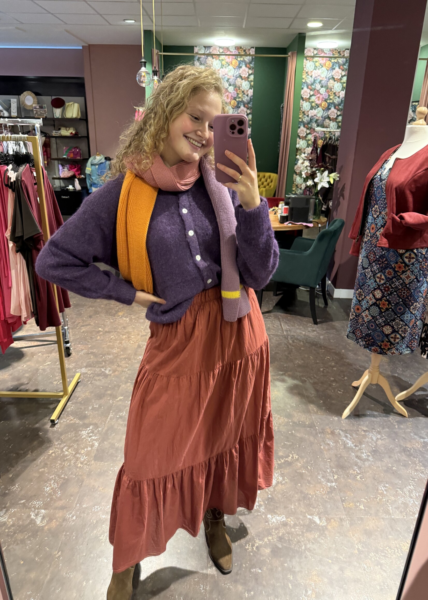 Rok Roestbruin one Size