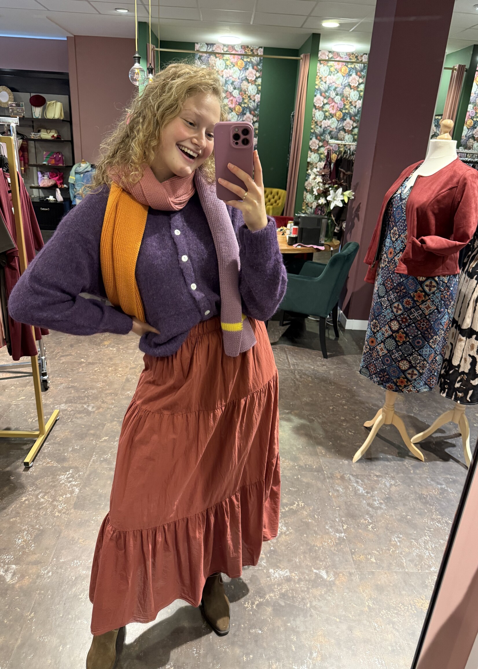 Rok Roestbruin one Size