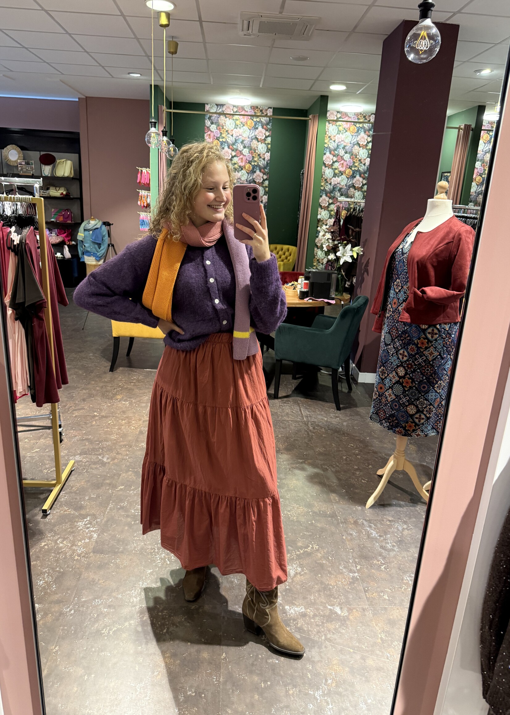 Rok Roestbruin one Size