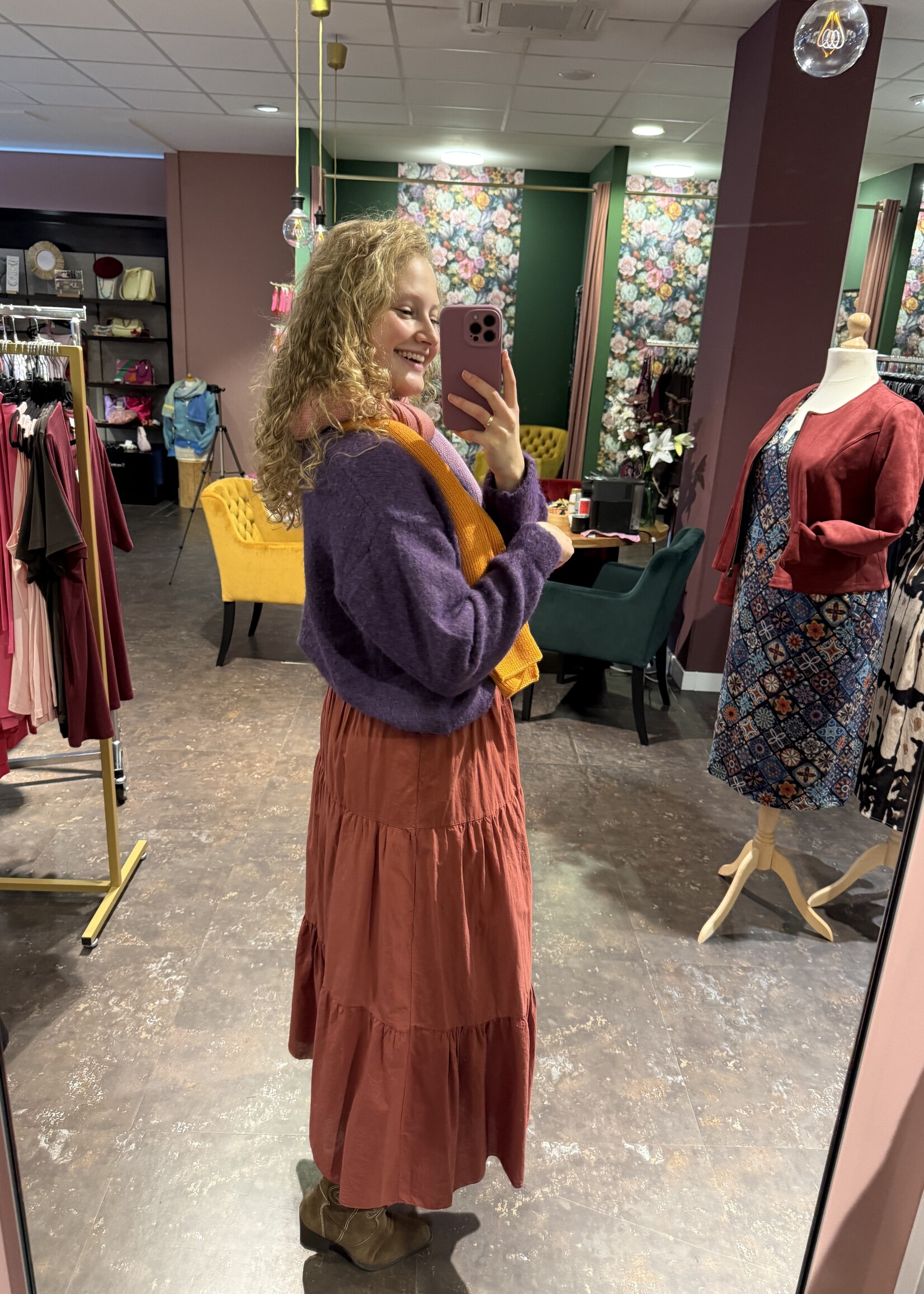 Rok Roestbruin one Size