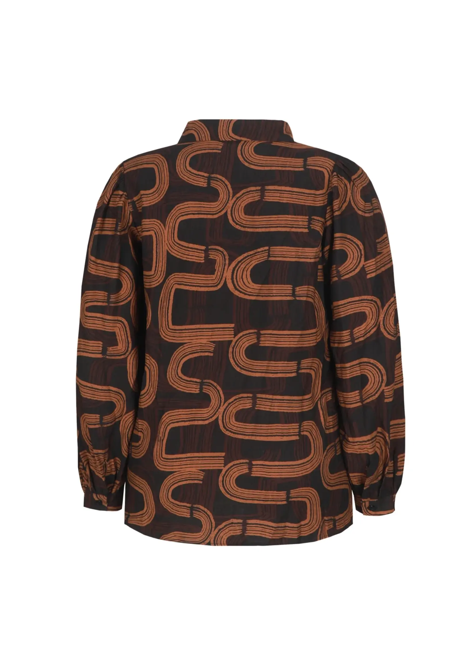 Exxcellent Perline Top Black/Caramel Cafe