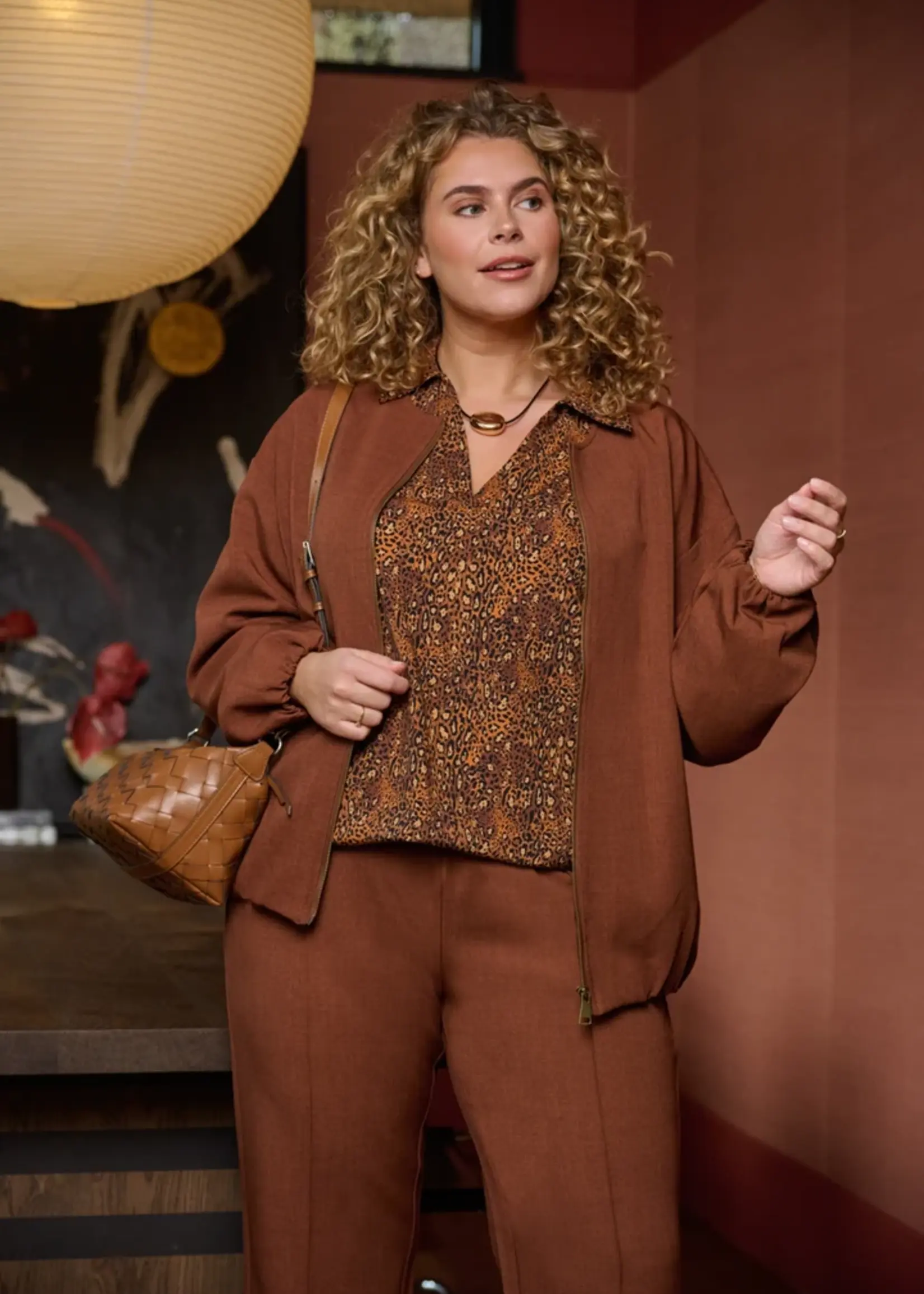 Exxcellent Mireya Pants Cappuccino